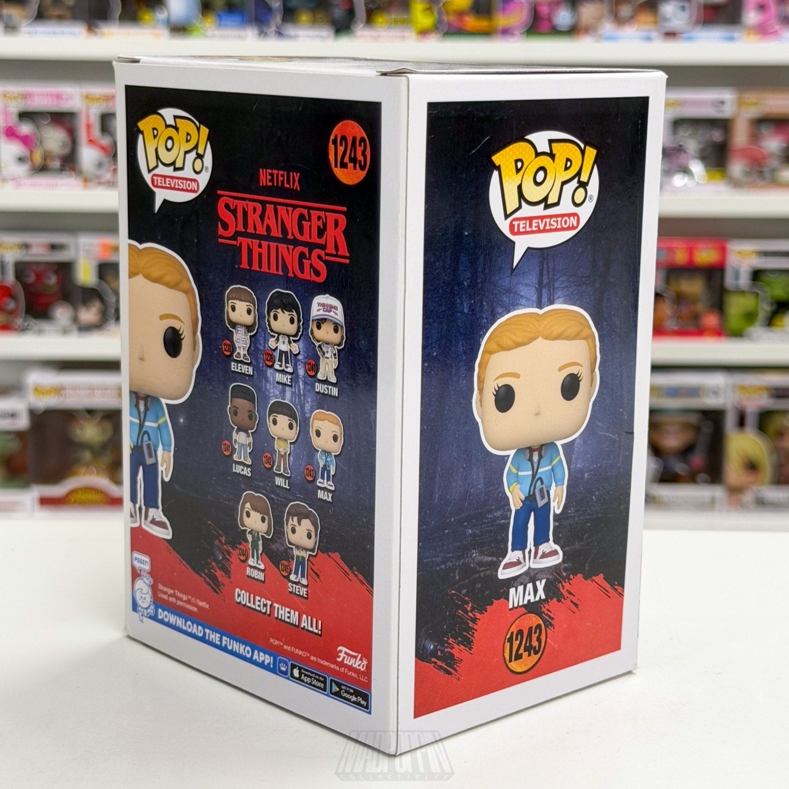 Funko Pop TV Stranger Things Max w/Walkman Mix Tape 1243 Season 4 Vinyl Figure
