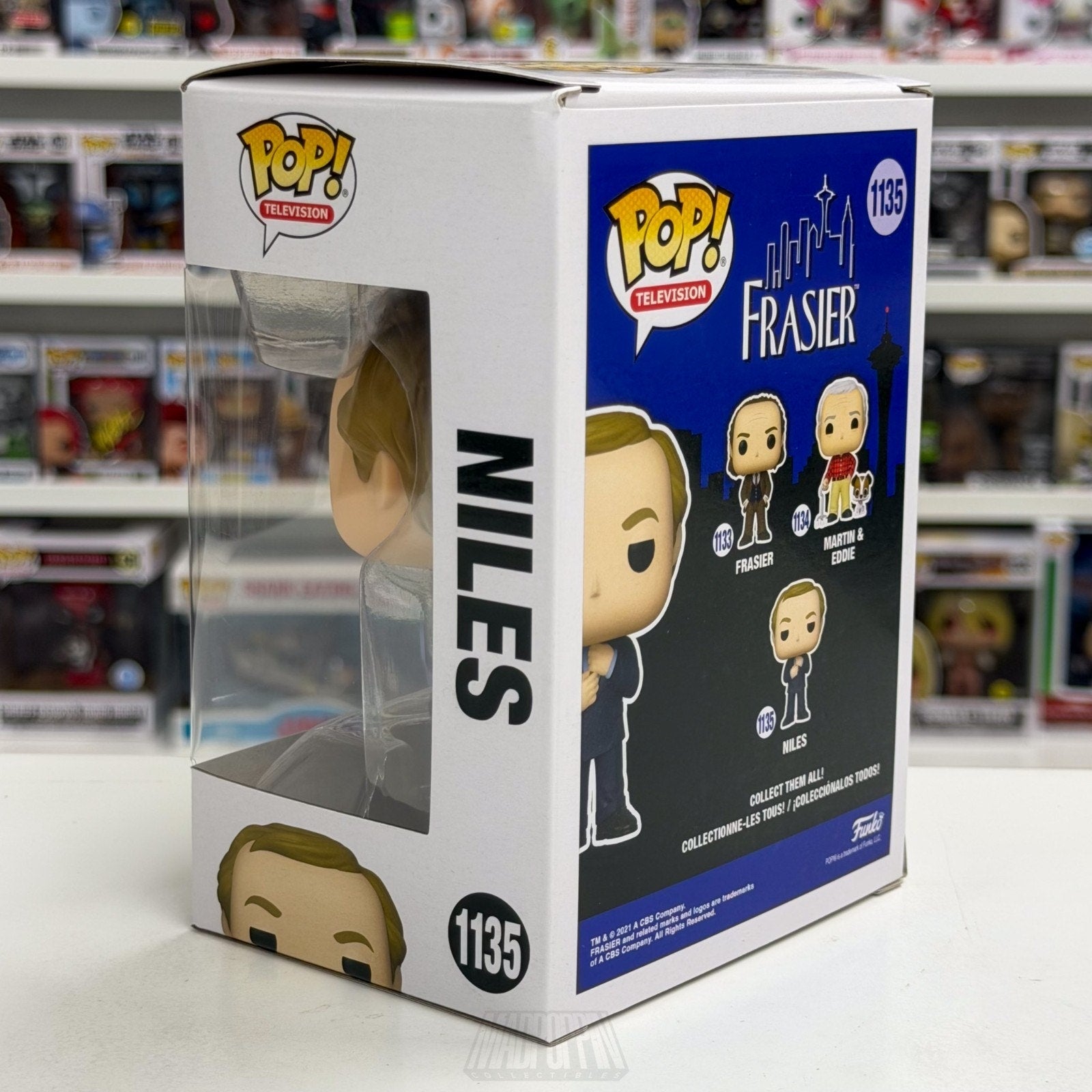 Funko Pop TV Frasier Niles Crane 1133 NBC Sitcom Cheers Spin-Off Vinyl Figure