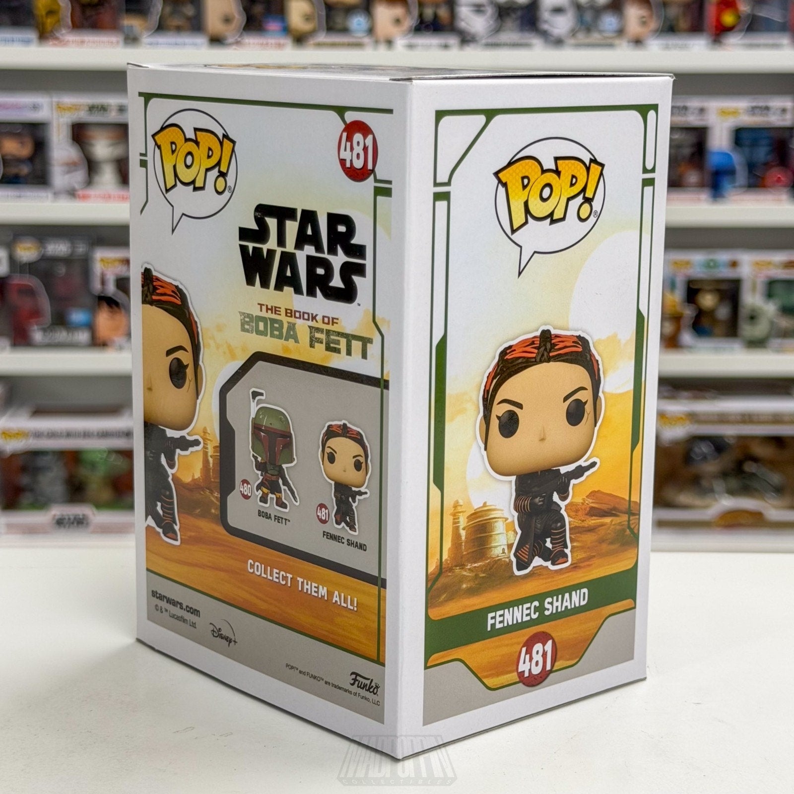 Funko Pop Star Wars Book of Boba Fett Fennec Shand 481 Mercenary Vinyl Figure