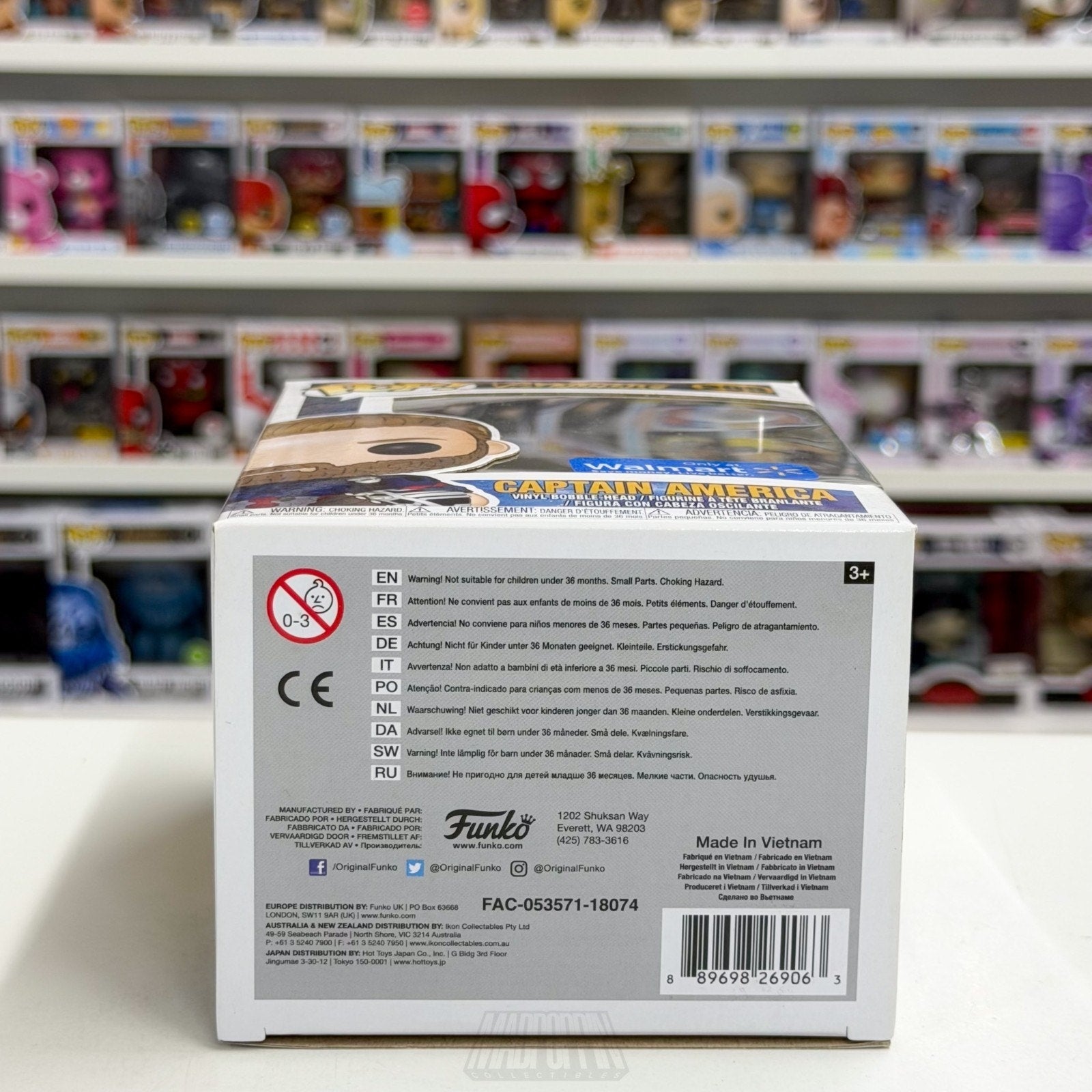 Funko Pop Marvel Avengers Infinity War Captain America Walmart 299 Vinyl Figure