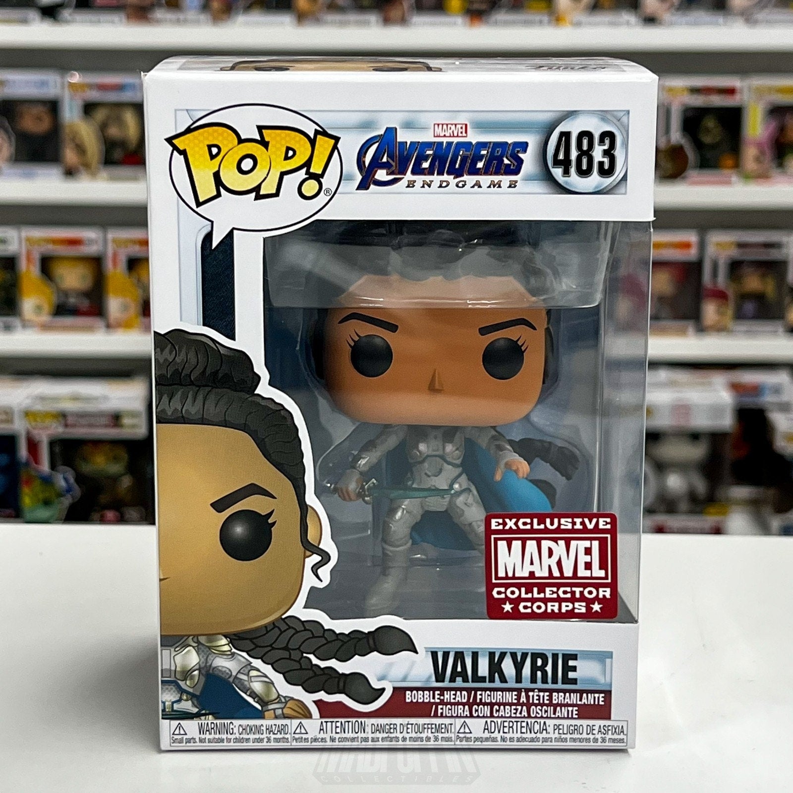 Funko Pop Marvel Collector Corps Avengers Endgame Valkyrie 483 Toy Vinyl Figure