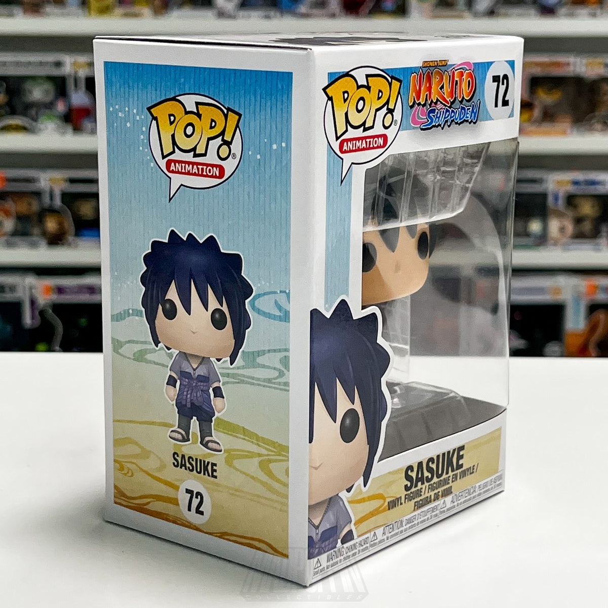 Funko Pop Anime Naruto Shippuden Sasuke Uchiha 72 Animation Vinyl Figure NIB Toy
