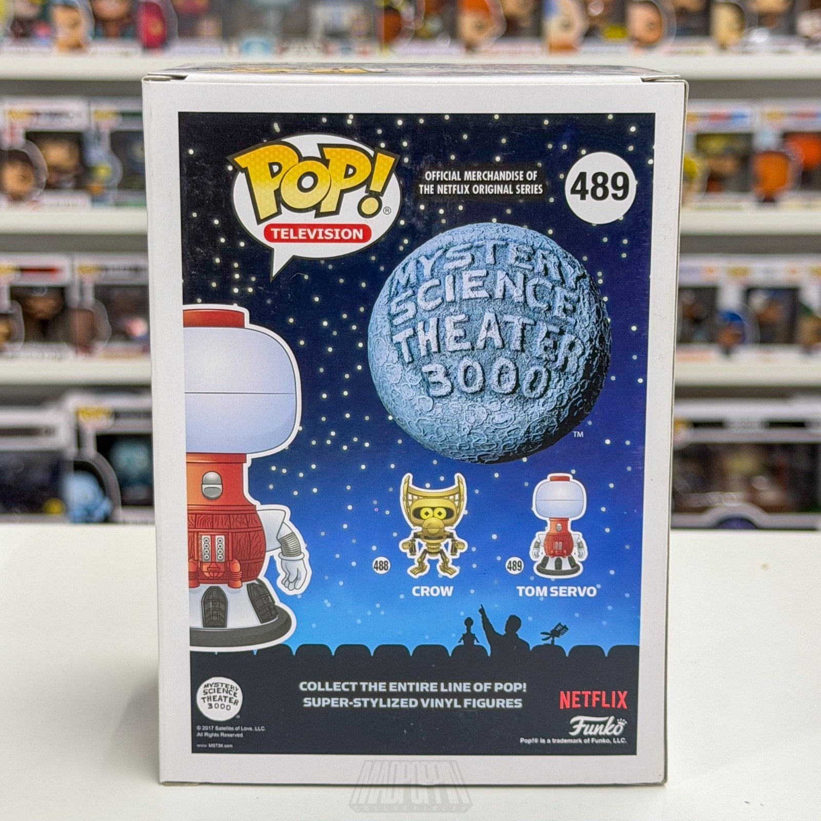 Funko Pop TV Mystery Science Theater 3000 Tom Servo 489 Sci-Fi Retro Toy Figure