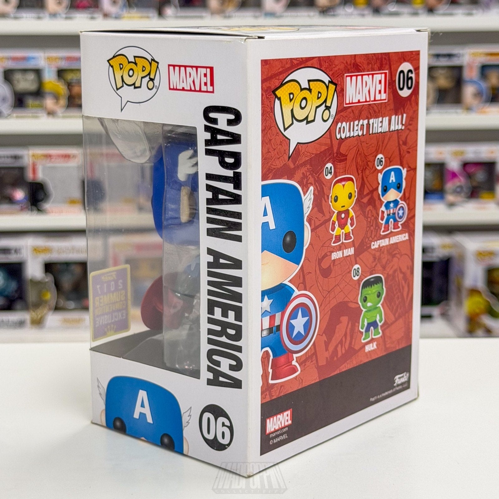 Funko Pop Marvel Captain America Bucky Cap SDCC 06 Summer Con Toy Vinyl Figure