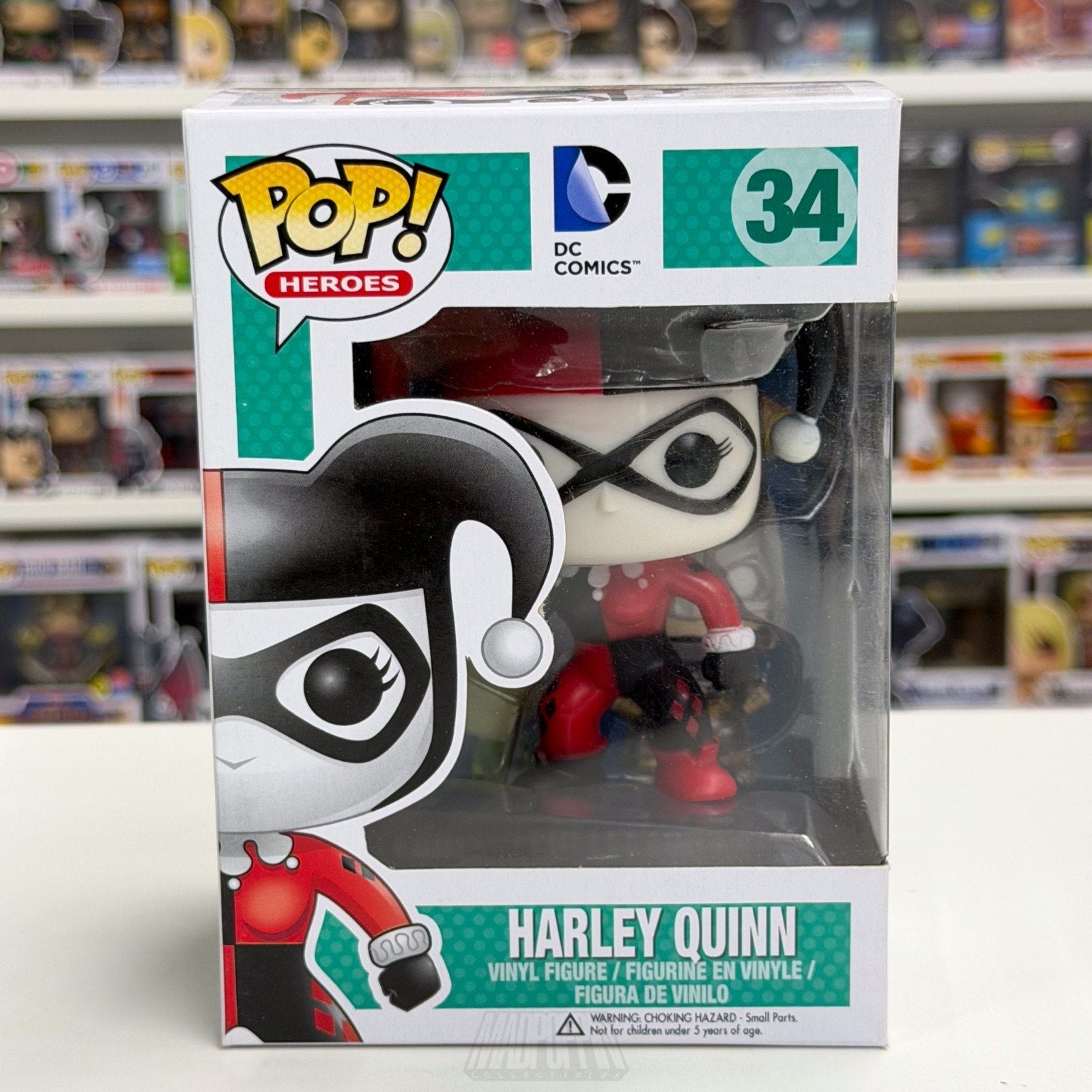 Funko Pop Heroes DC Comics Harley Quinn 34 Joker Batman Villain Toy Vinyl Figure