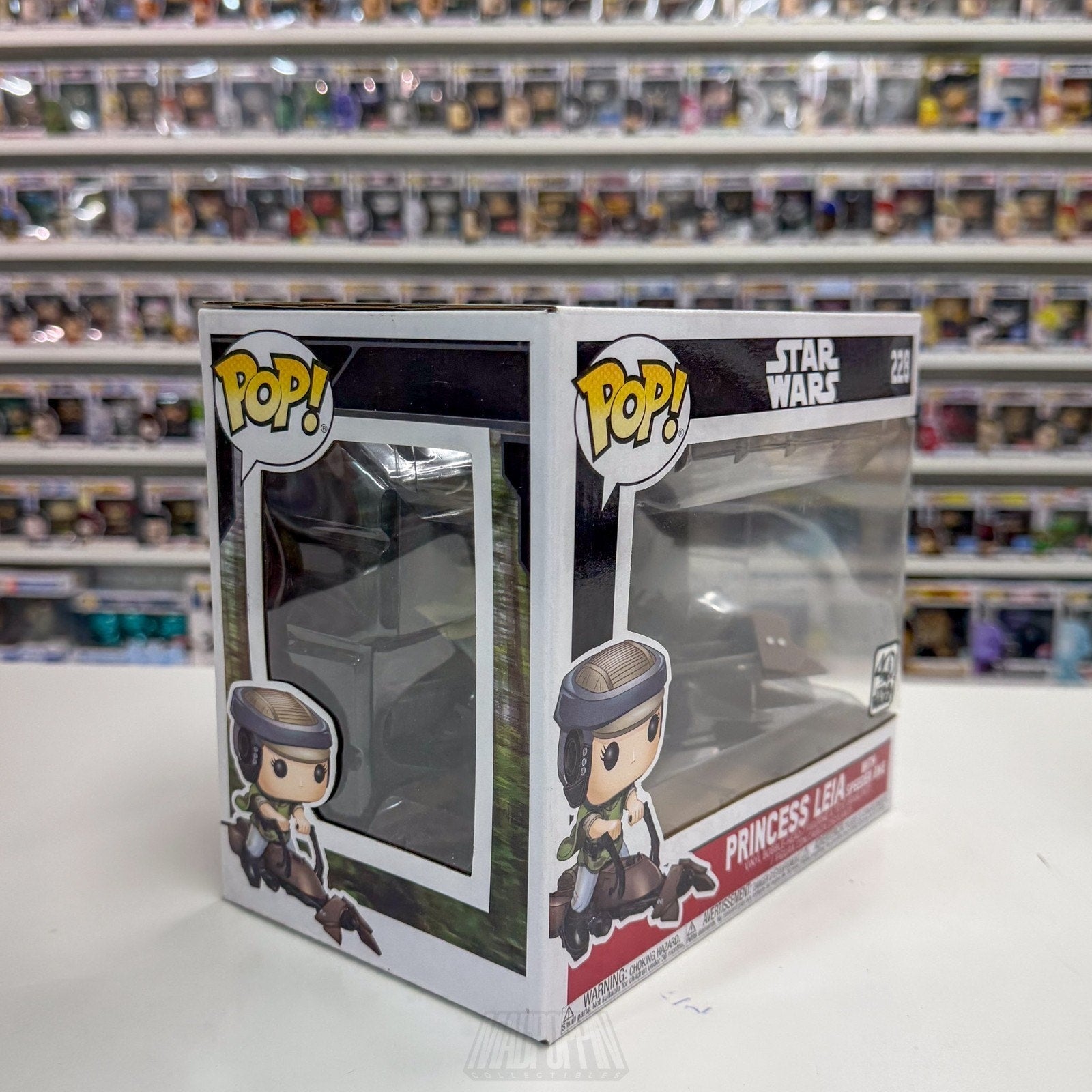 Funko Pop Ride Star Wars ROTJ Princess Leia Speeder Bike 228 Jedi Vinyl Figure
