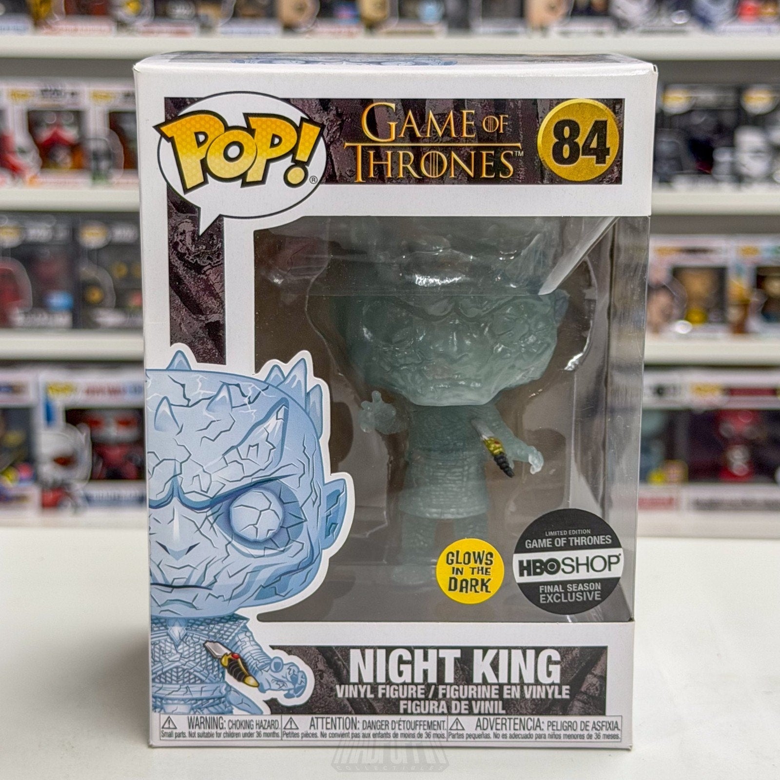 Funko Pop TV HBO Game of Thrones Night King Crystal Glow 84 Fantasy Vinyl Figure