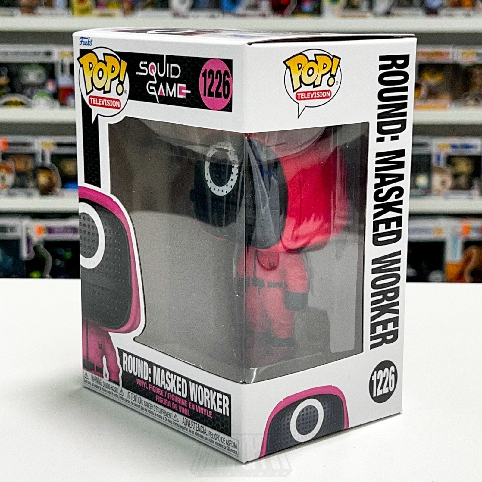Funko Pop TV Squid Game Round Circle Masked Worker 1226 Netflix Show Korean Toy
