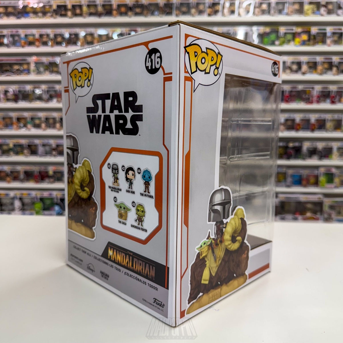Funko Pop Rides Star Wars The Mandalorian & The Child on Bantha 416 Vinyl Figure