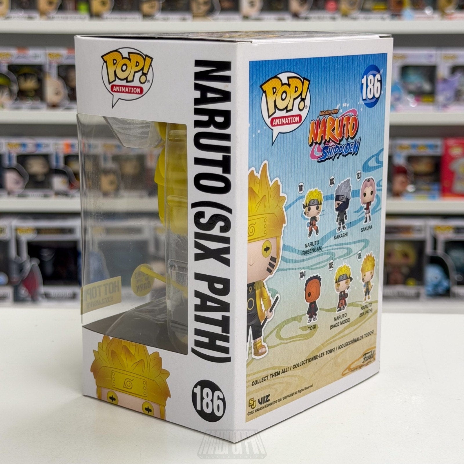 Funko Pop Anime Naruto Uzumaki Six Path Glow Hot Topic 186 Manga Vinyl Figure