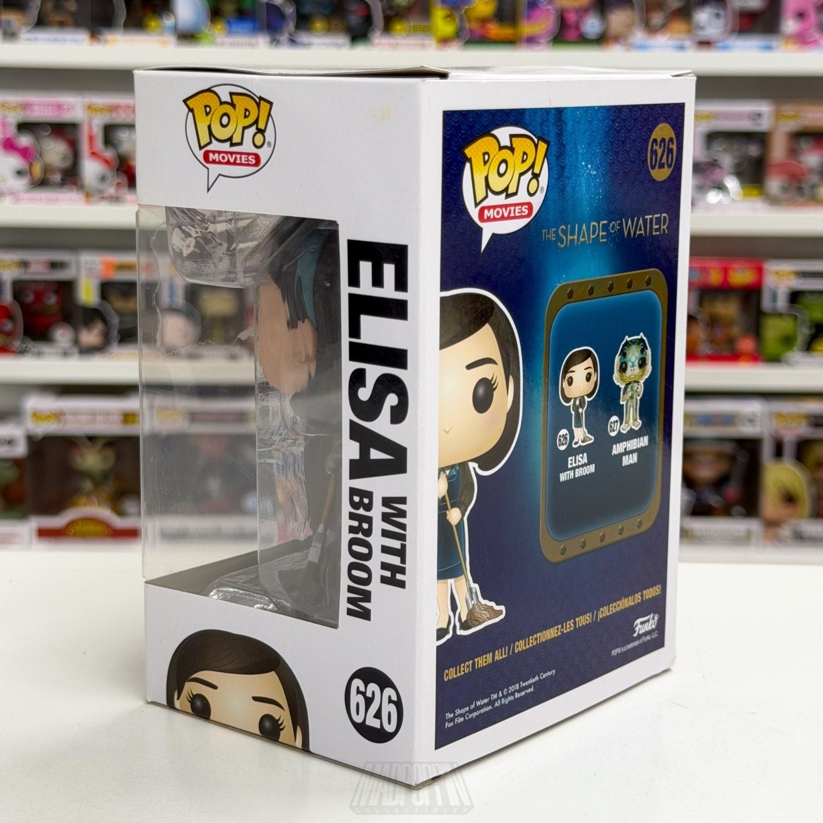 Funko Pop Movies Shape of Water Elisa w/Broom 626 Dark Fantasy Toy Vinyl Figure