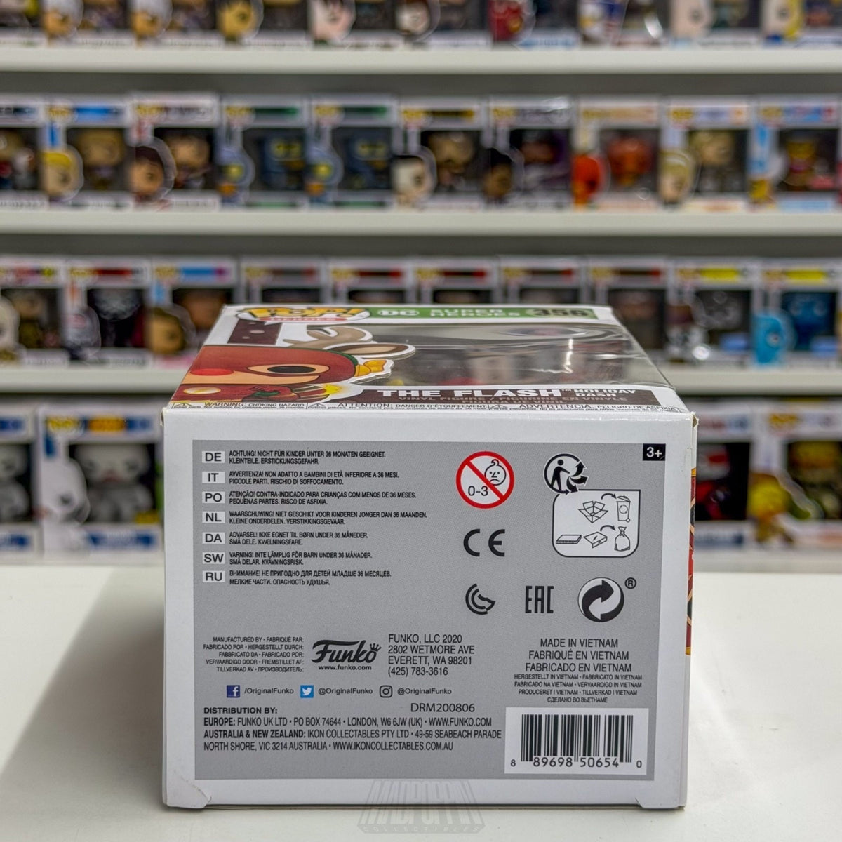 Funko Pop DC Super Heroes The Flash Holiday Dash Reindeer 356 Toy Vinyl Figure