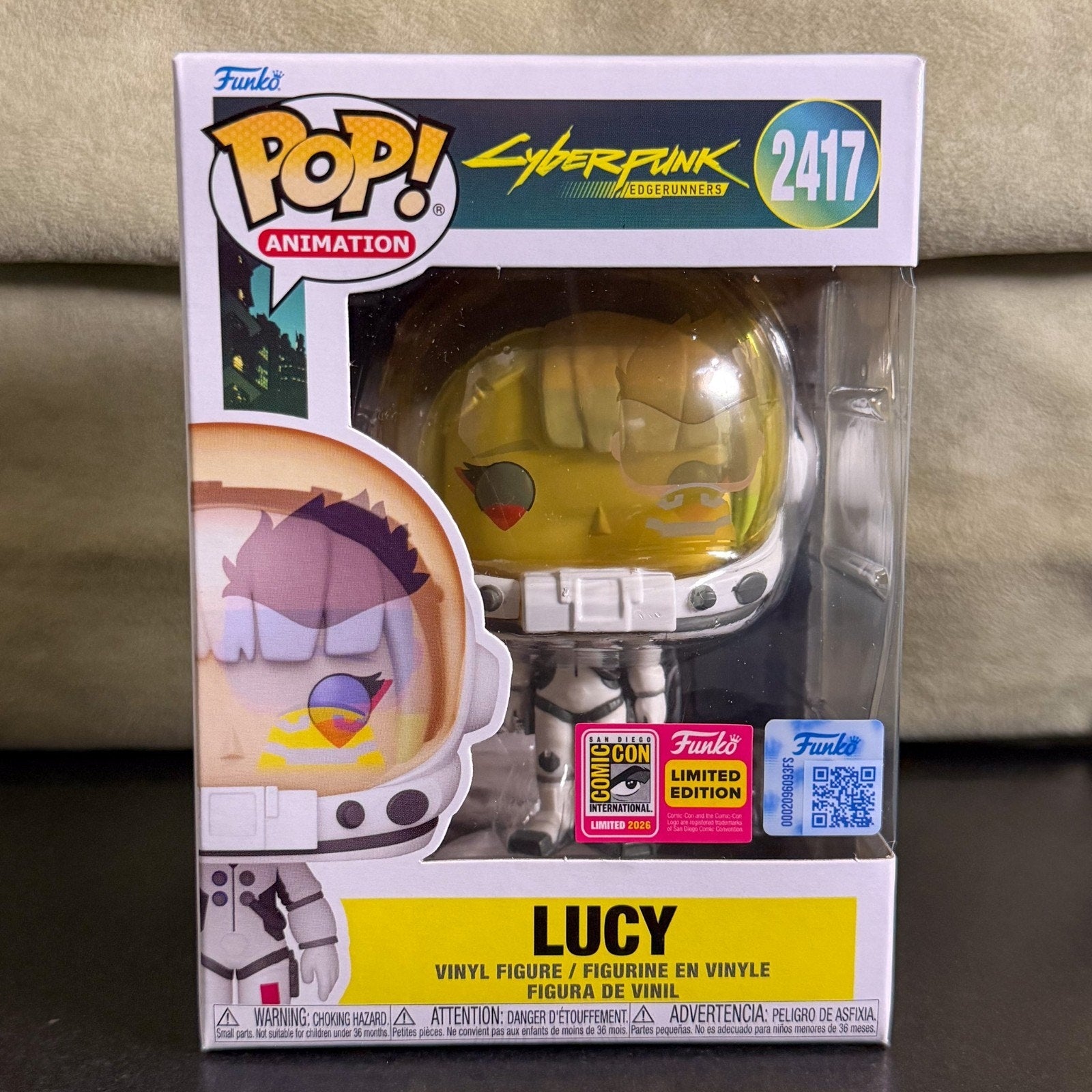 Funko Pop Animation Cyberpunk Edgerunners Lucy 2417 SDCC 2026 Toy Vinyl Figure