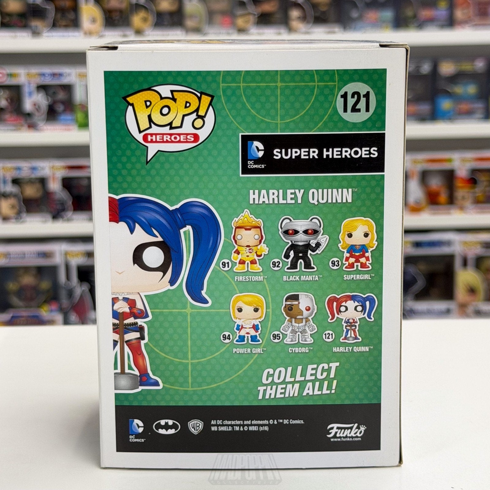 Funko Pop DC Super Heroes Harley Quinn New 52 Hot Topic 121 Squad Vinyl Figure