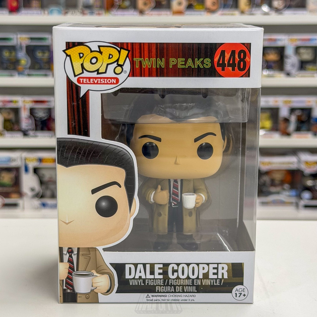 Funko Pop TV Twin Peaks Agent Dale Cooper w/Mug 448 Vaulted Rare Vinyl Figure