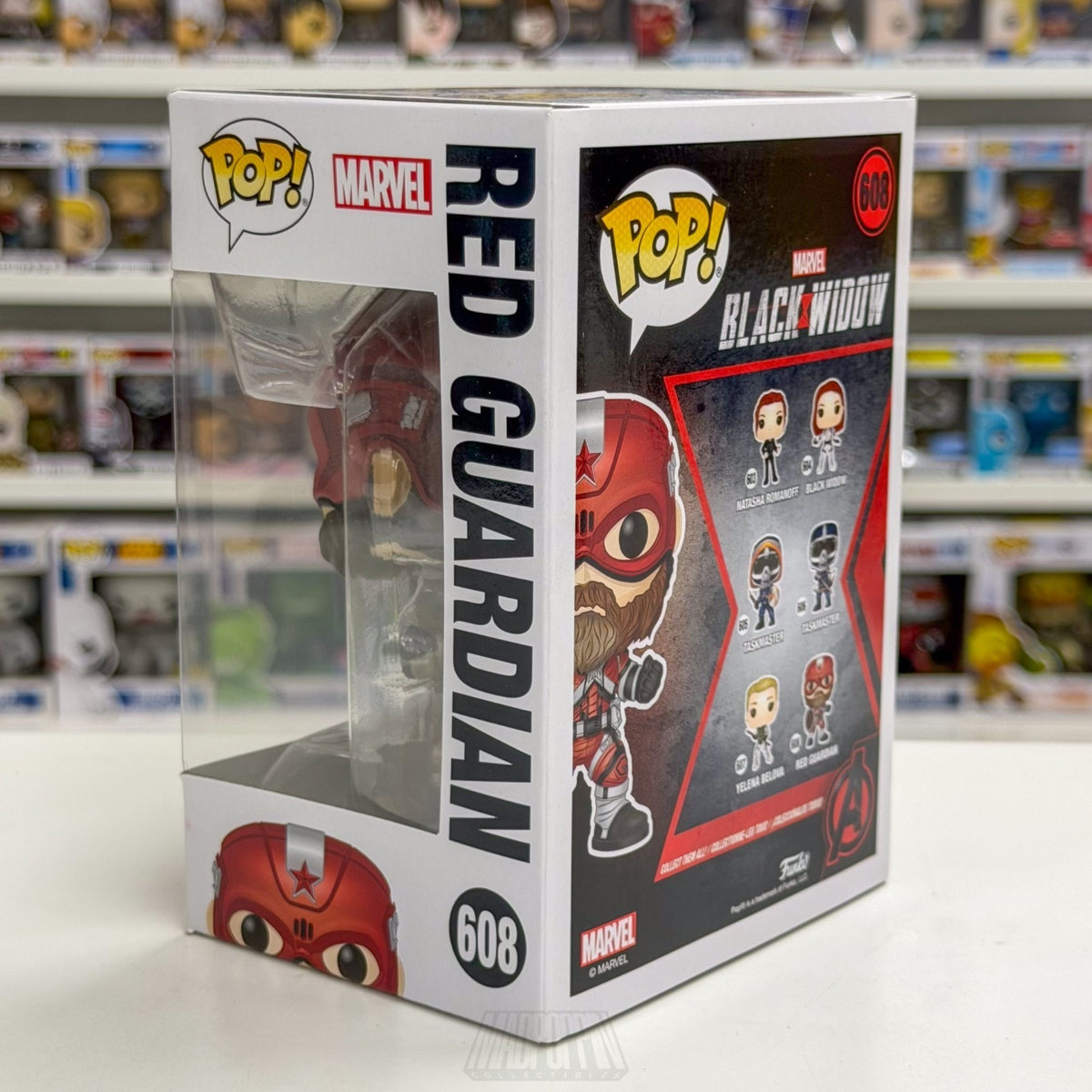 Funko Pop Marvel Black Widow Red Guardian 608 MCU Super Soldier Toy Vinyl Figure