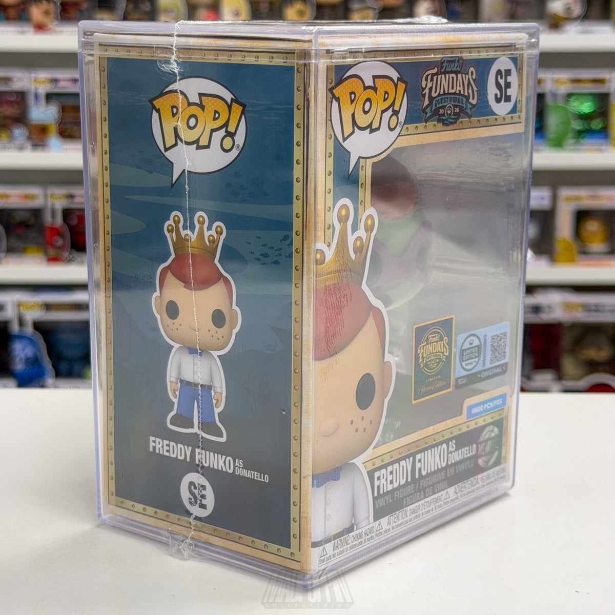 Funko Pop Fundays Freddy Donatello TMNT SE Quest Grail SDCC 2026 CON STICKER