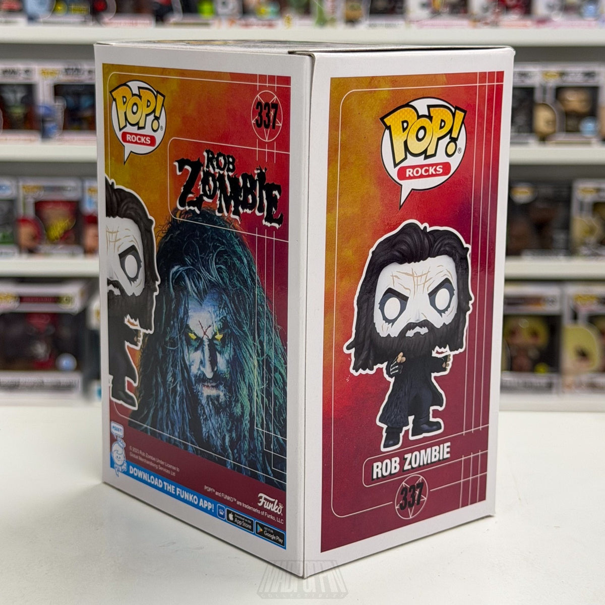 Funko Pop Rocks Rob Zombie 337 Music Singer Horror Nu Metal Toy Vinyl Figure