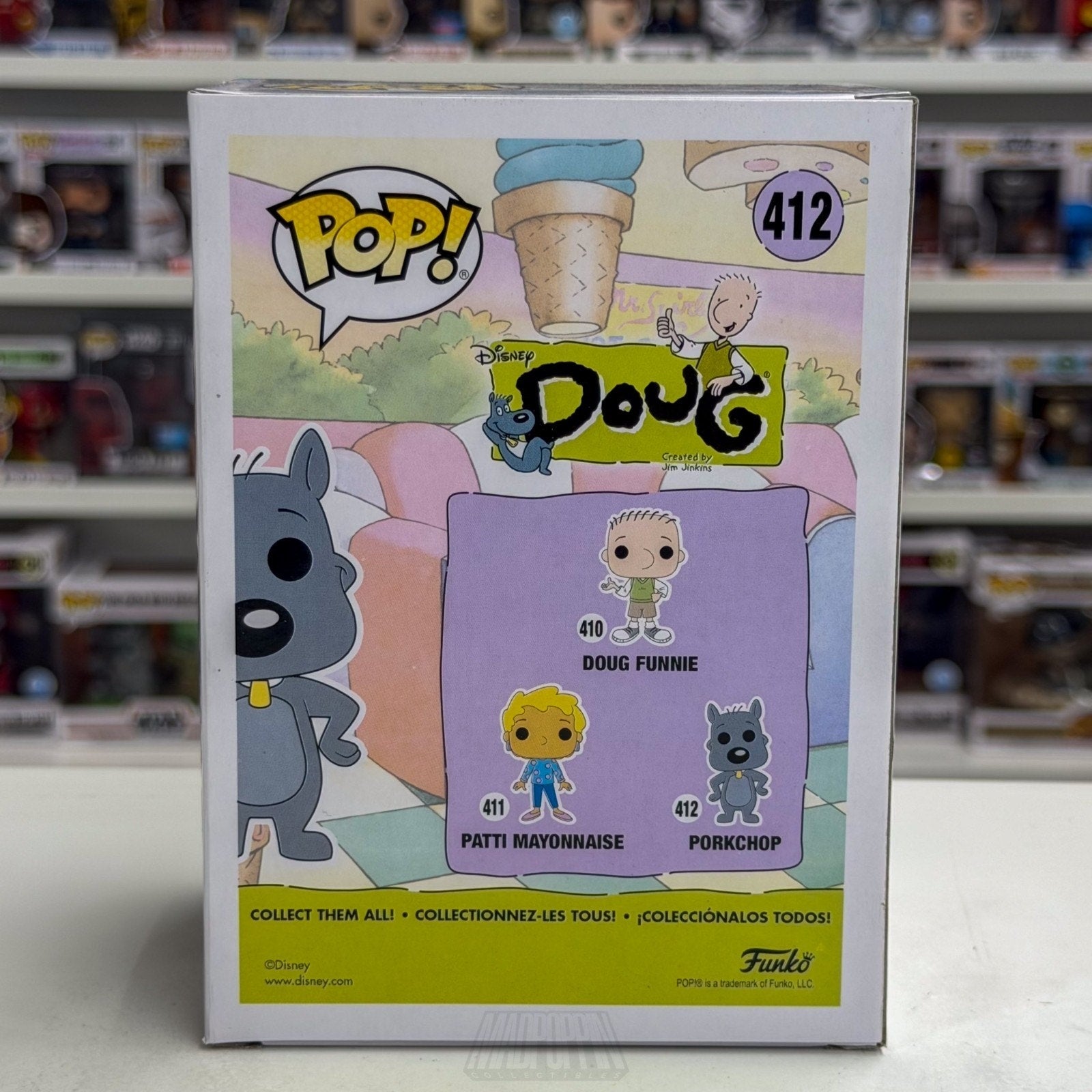 Funko Pop Disney Nickelodeon Doug Porkchop 412 Animated Sitcom Toy Vinyl Figure