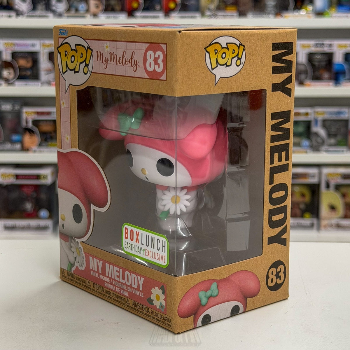 Funko Pop Sanrio My Melody Earth Day BoxLunch 83 Kawaii Cute Rabbit Vinyl Figure