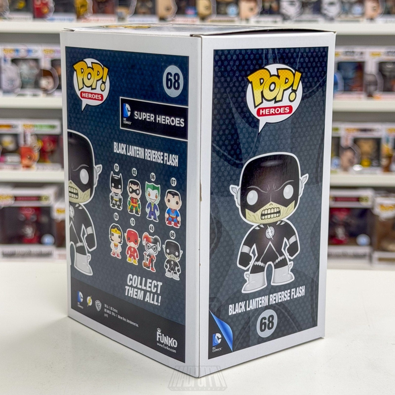 Funko Pop DC Super Heroes Black Lantern Reverse Flash Hot Topic 68 Vinyl Figure