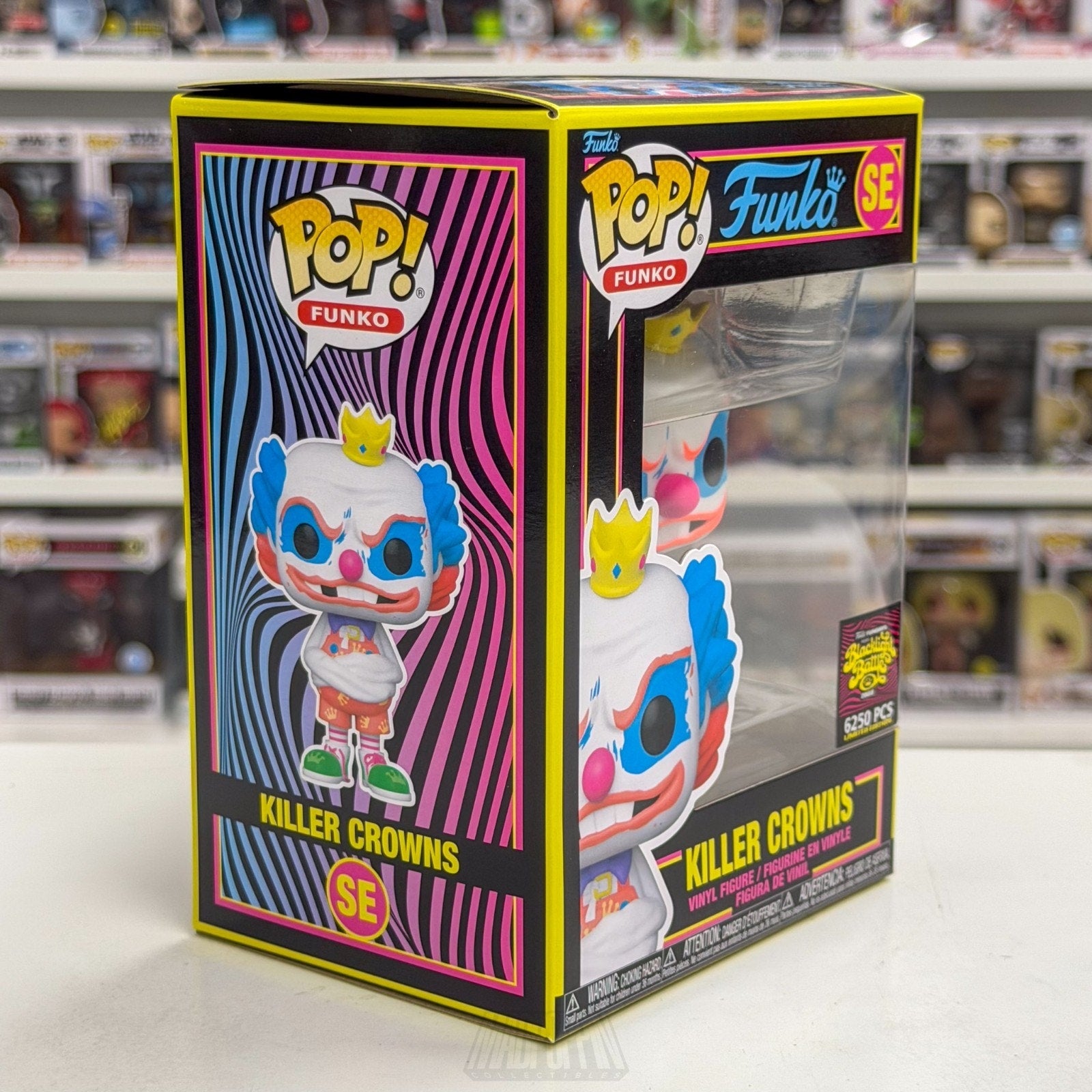 Funko Pop Fundays Blacklight Battle Killer Crowns SE Clown Toy Vinyl Figure
