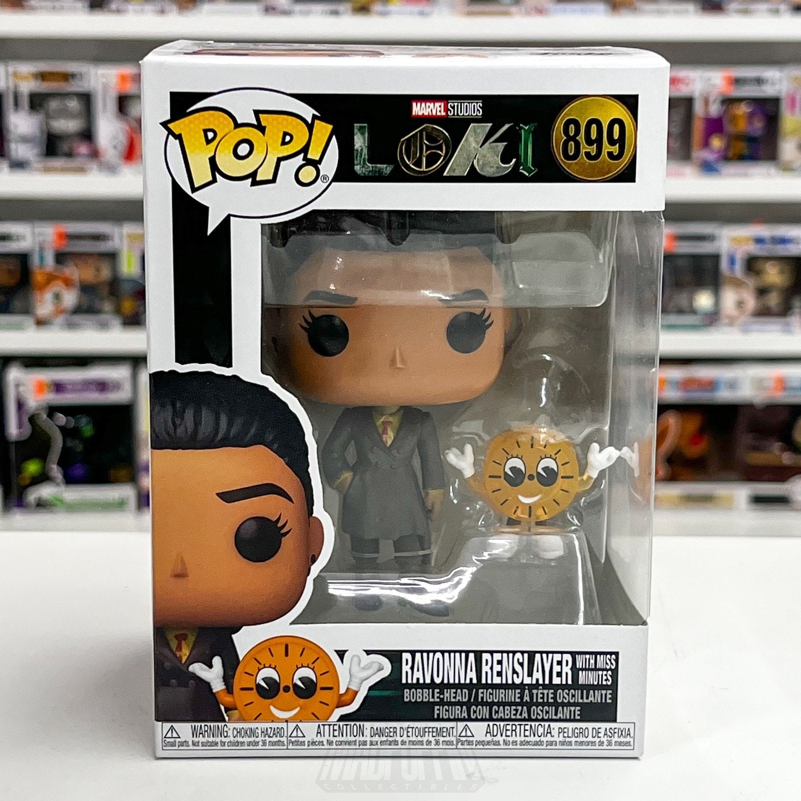 Funko Pop Marvel Studios Disney Loki Ravonna Renslayer with Miss Minutes 899 Toy