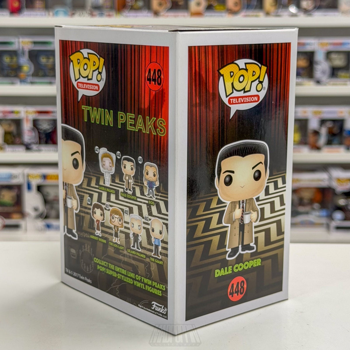 Funko Pop TV Twin Peaks Agent Dale Cooper w/Mug 448 Vaulted Rare Vinyl Figure
