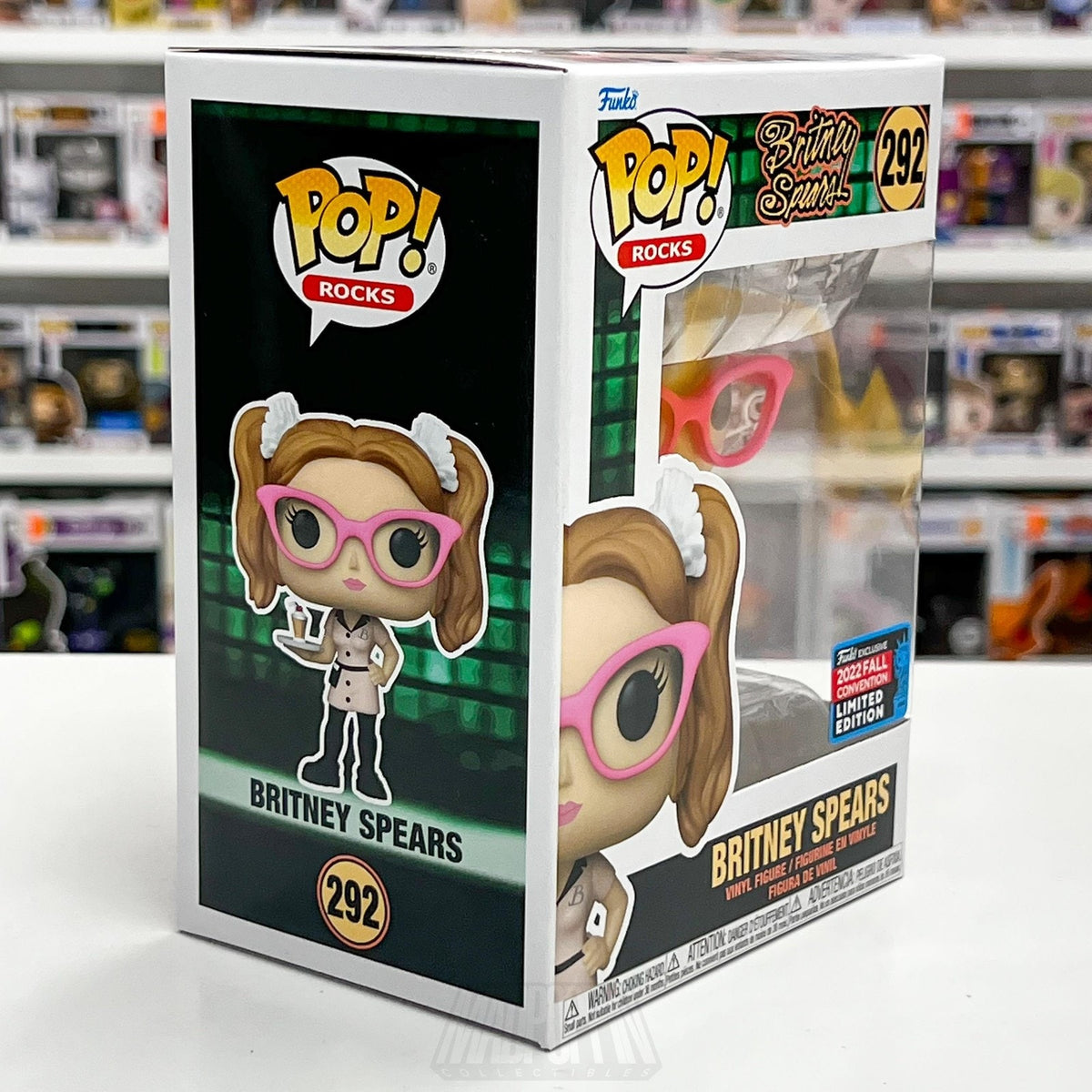 Funko Pop Rocks Britney Spears 292 Fall 2022 Convention Limited Edition Vinyl