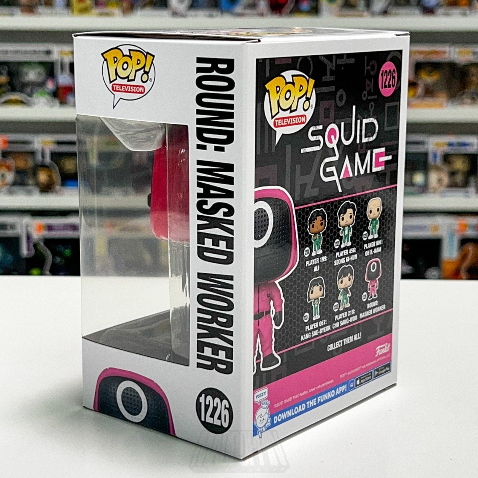 Funko Pop TV Squid Game Round Circle Masked Worker 1226 Netflix Show Korean Toy