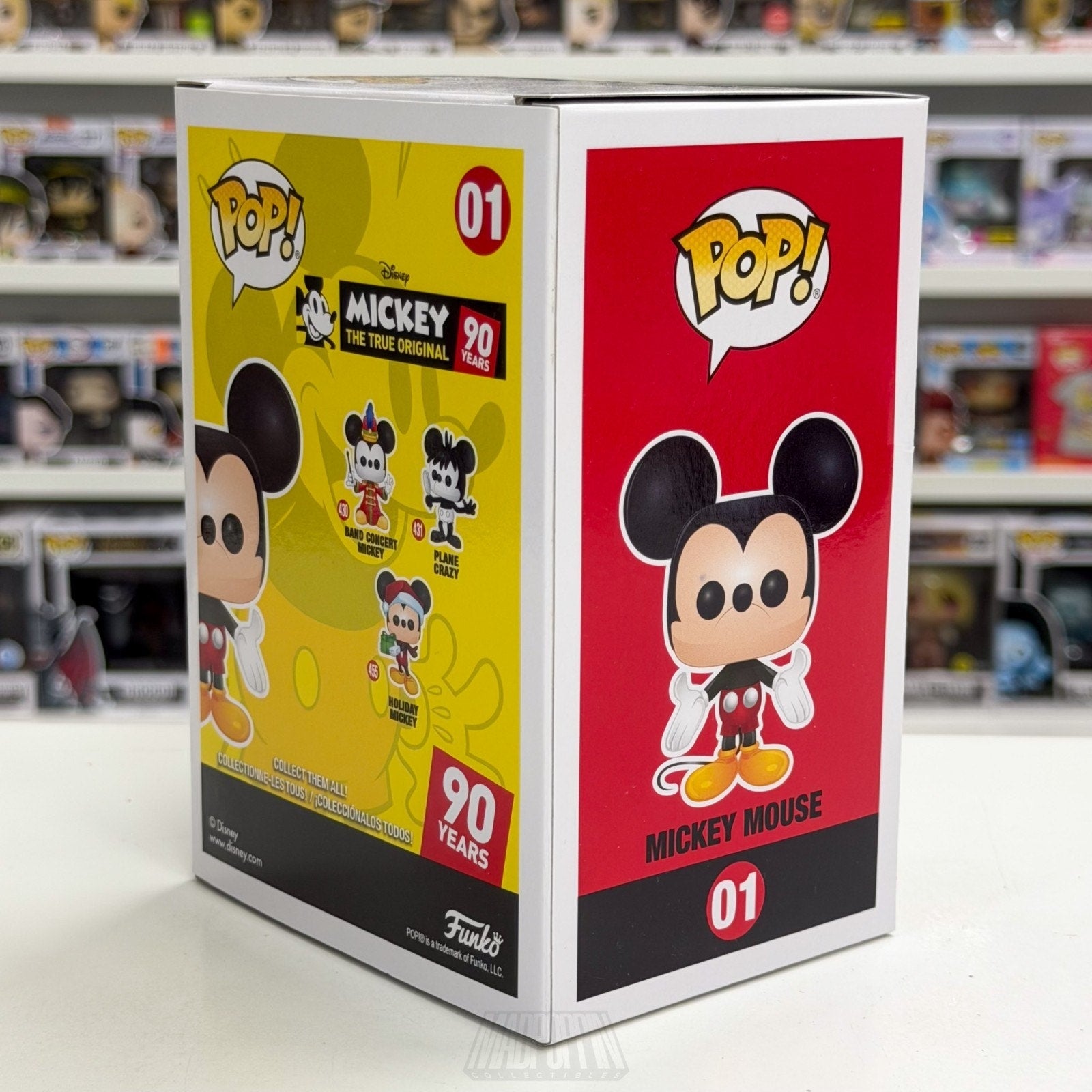 Funko Pop Disney Mickey Mouse True Original 90 Years Orange Yellow 01 Toy Figure