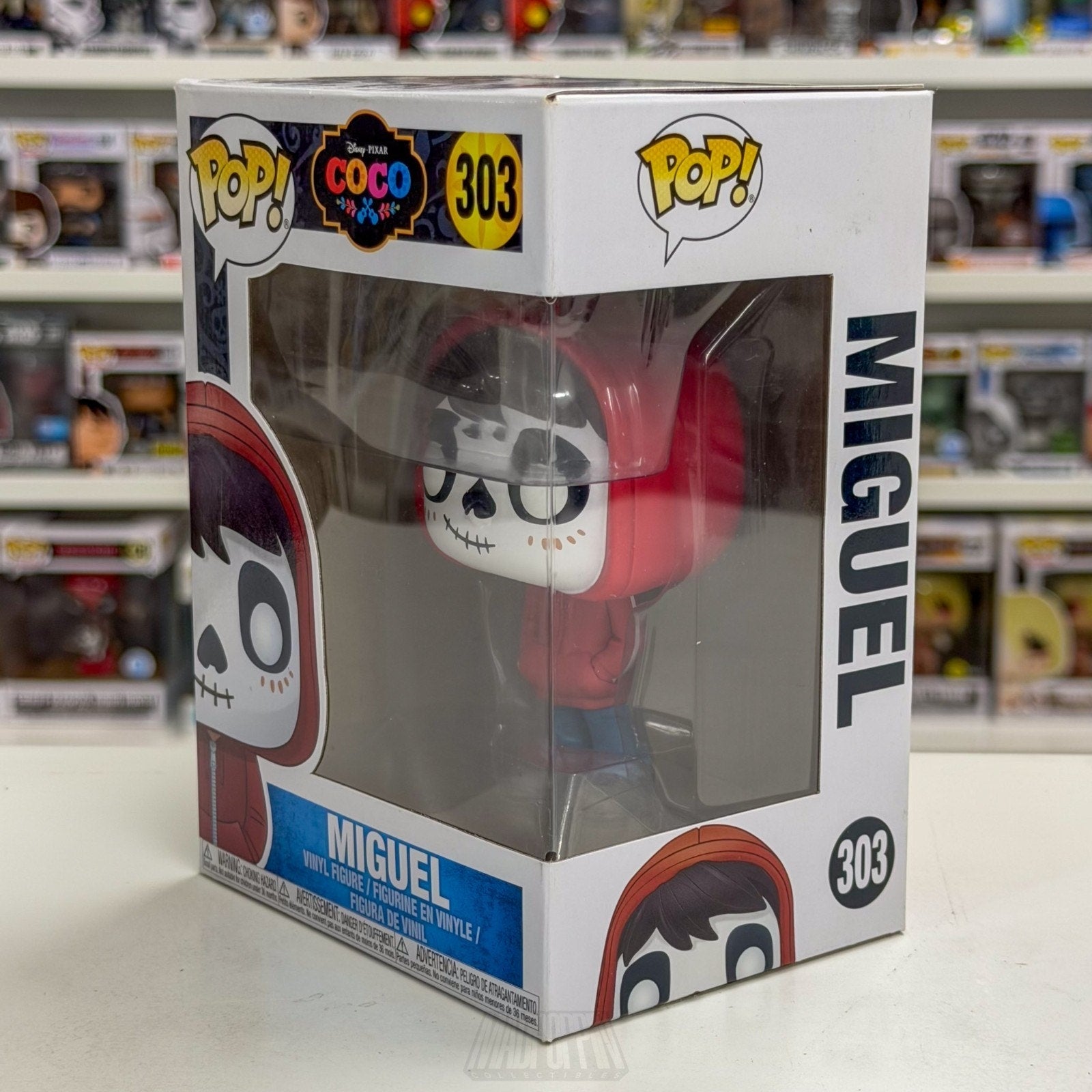 Funko Pop Disney Pixar Coco Miguel 303 Animation Día de los Muertos Vinyl Figure