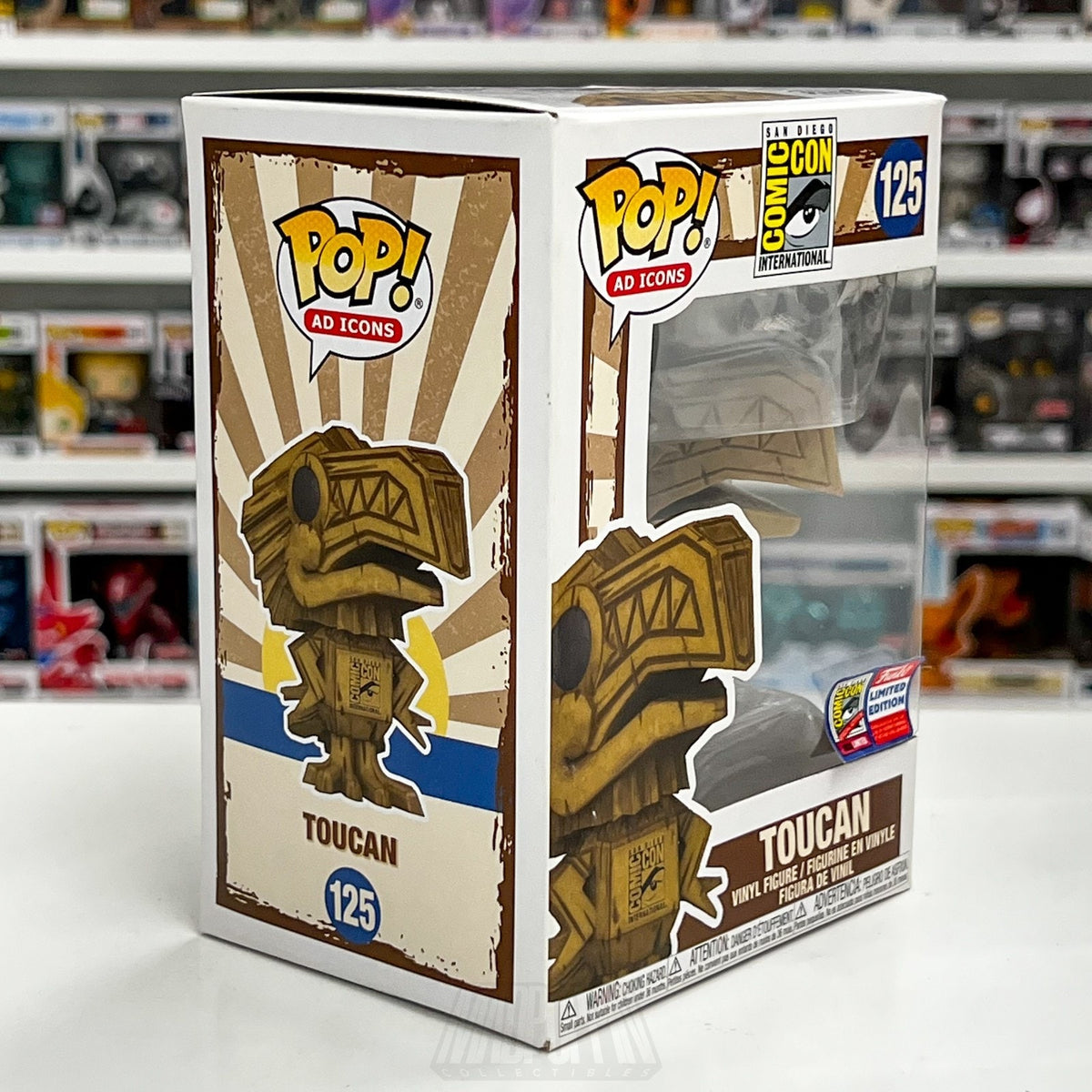 Funko Pop Ad Icons San Diego Comic Con SDCC Toucan Tiki 125 Official Toy Figure