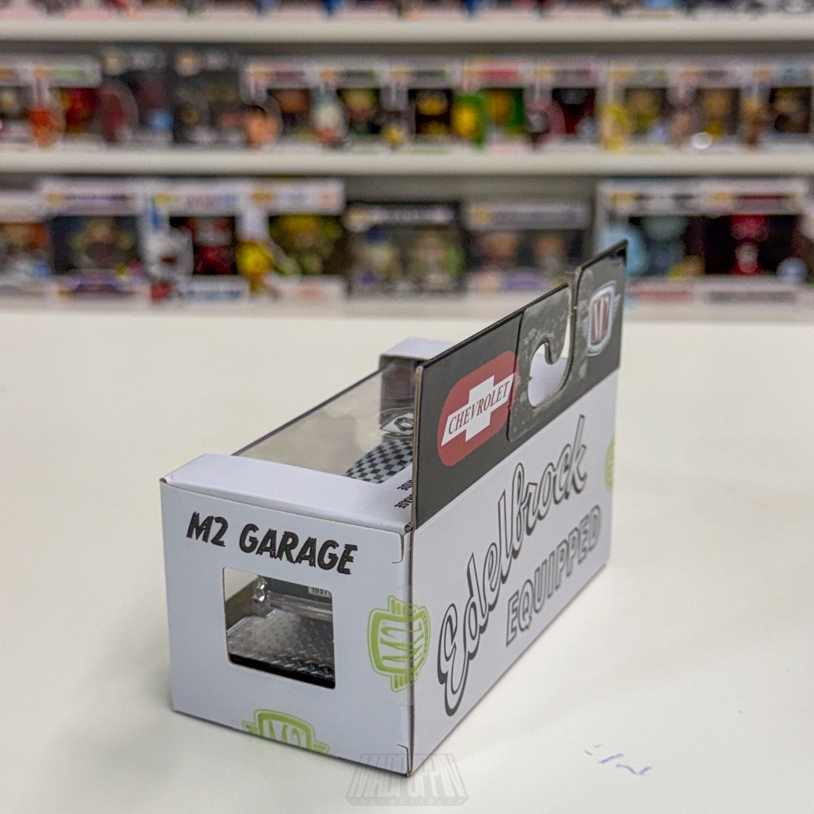 M2 Machines Garage Diecast 1957 Chevrolet Chevy Bel Air Gasser Edelbrock Muscle