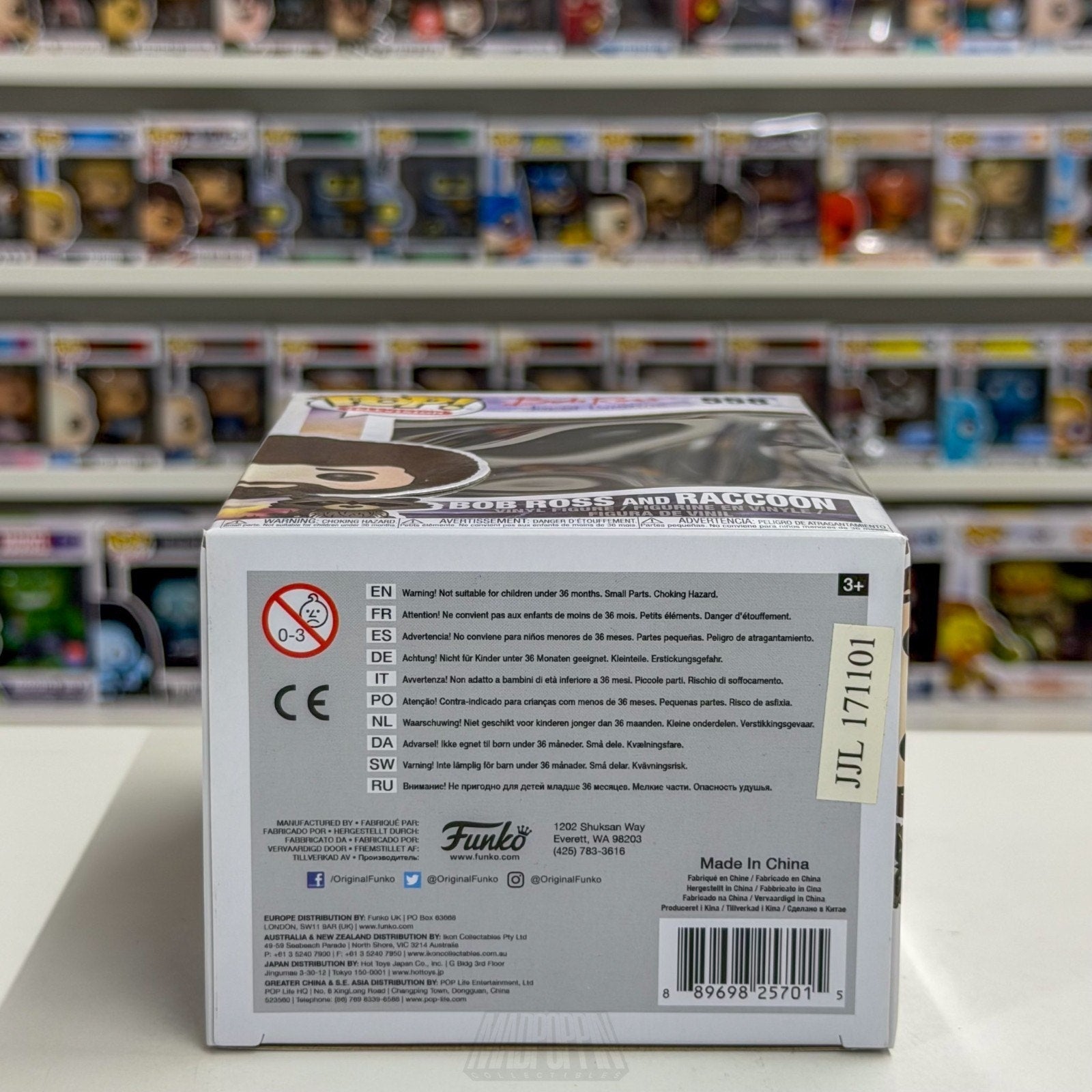 Funko Pop TV The Joy of Painting Bob Ross and Raccoon 558 PBS Toy Vinyl Figure