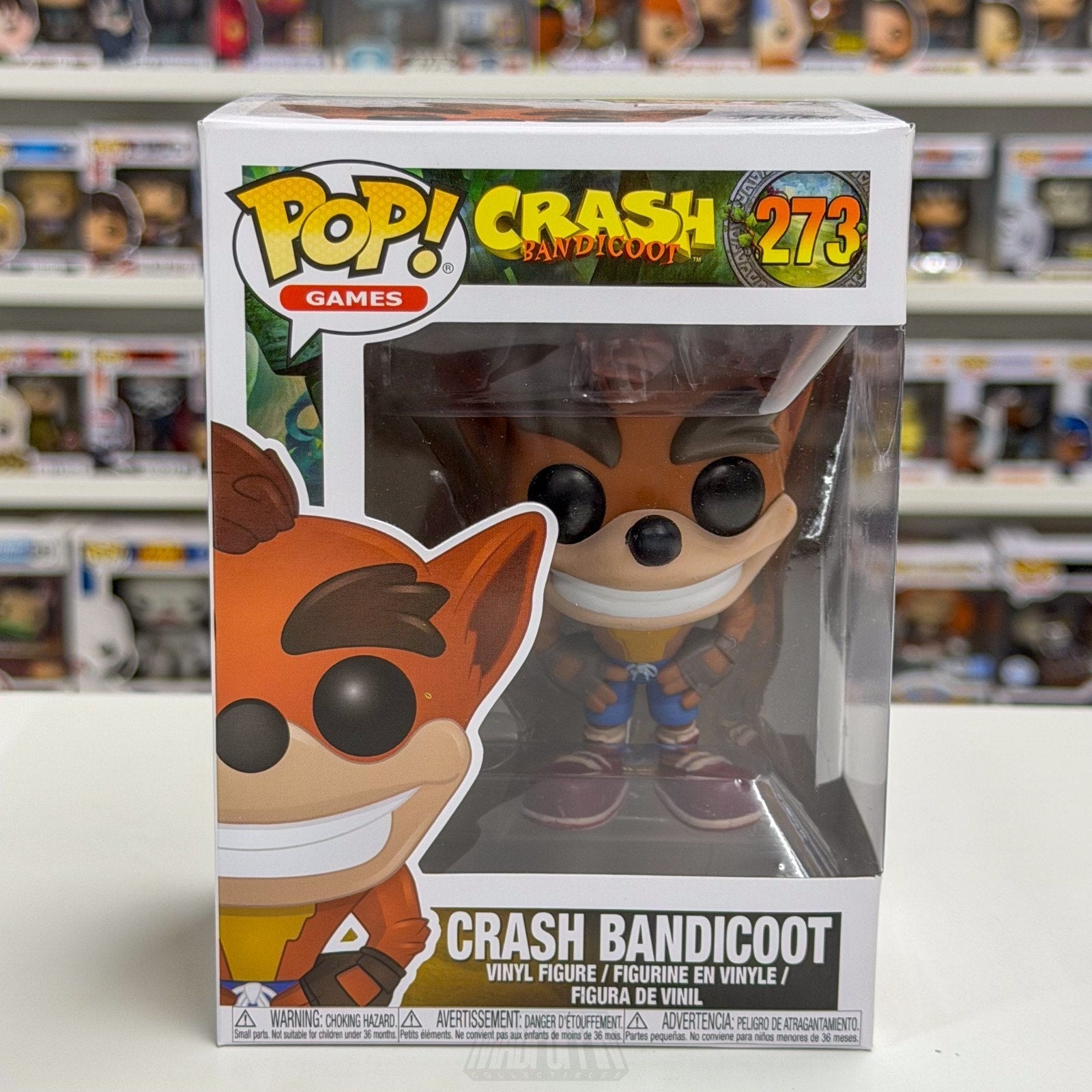 Funko Pop Video Games Crash Bandicoot 273 Vaulted Rare Playstation Vinyl Figure