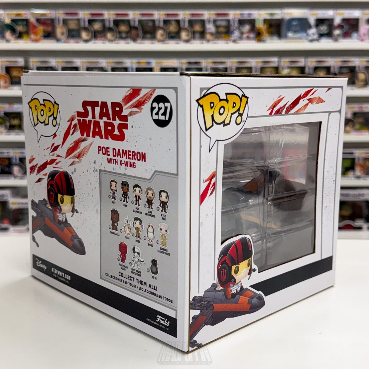 Funko Pop Rides Star Wars Poe Dameron X-Wing Smugglers Bounty 227 Vinyl Figure