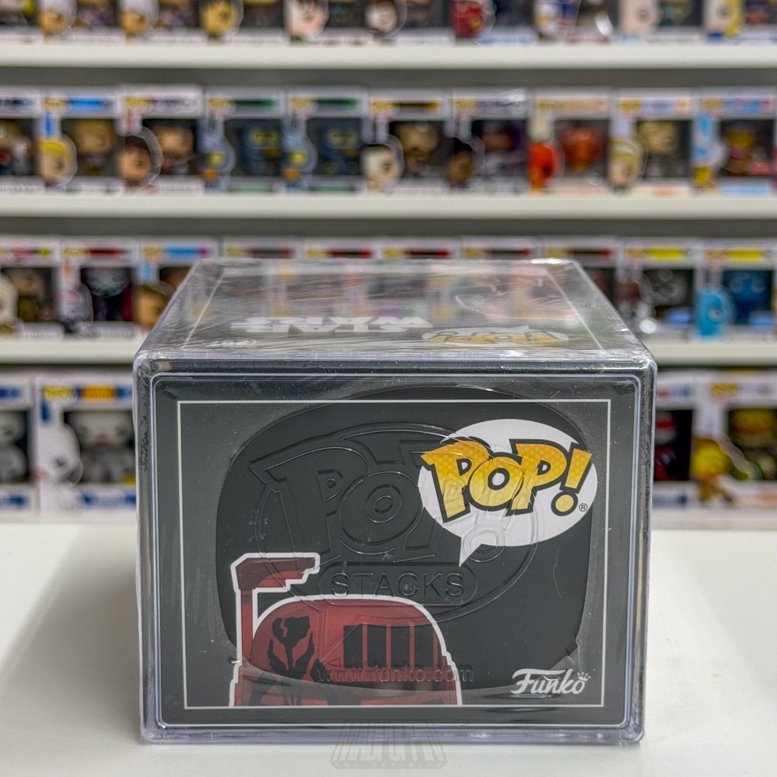 Funko Pop Star Wars Boba Fett Futura Red WonderCon Official Sticker 297 Figure