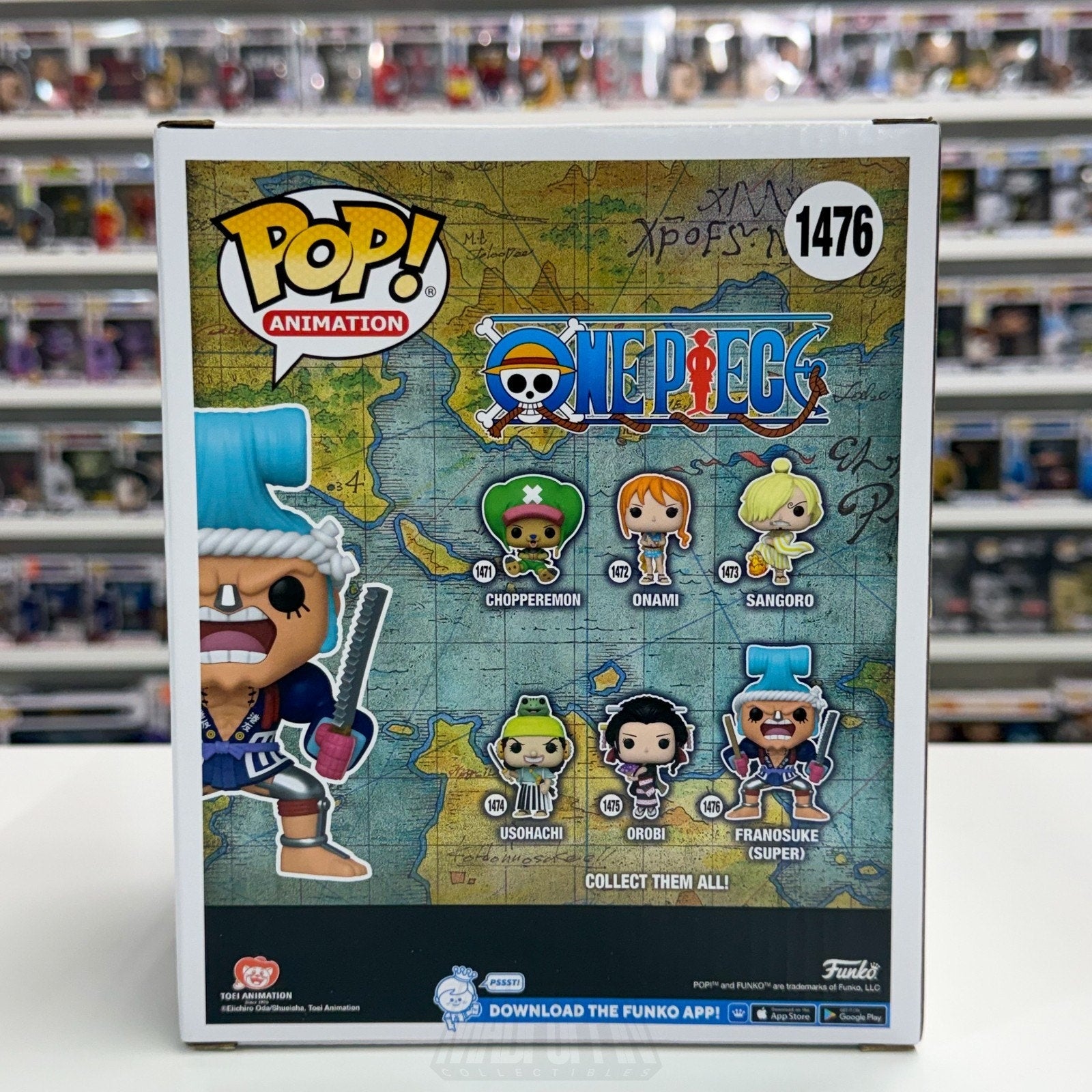 Funko Pop Anime One Piece Franosuke Franky 1476 Japan Manga Toy 6" Vinyl Figure