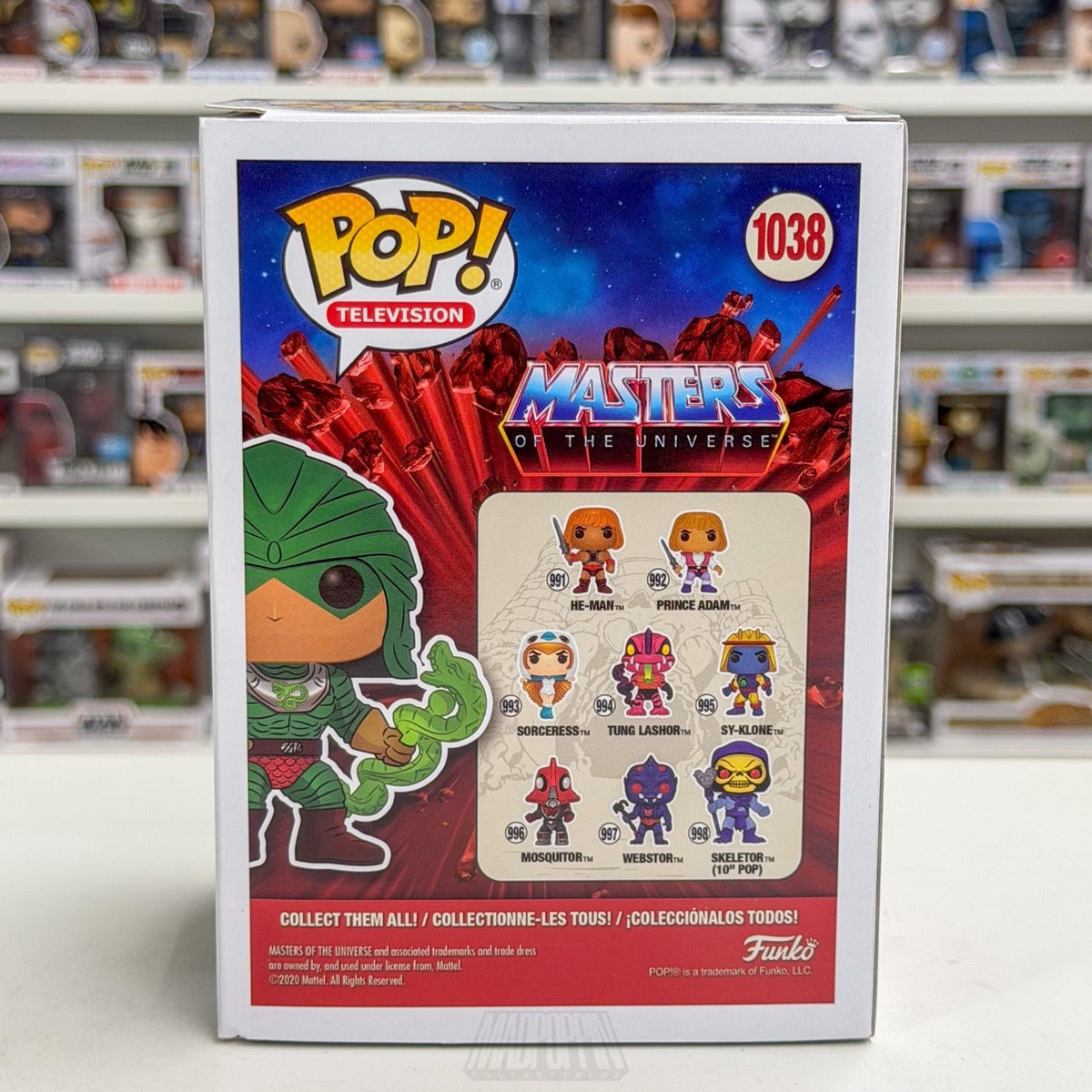 Funko Pop TV Masters of Universe MOTU King Hiss 1038 Cartoon 80s Vinyl Figure