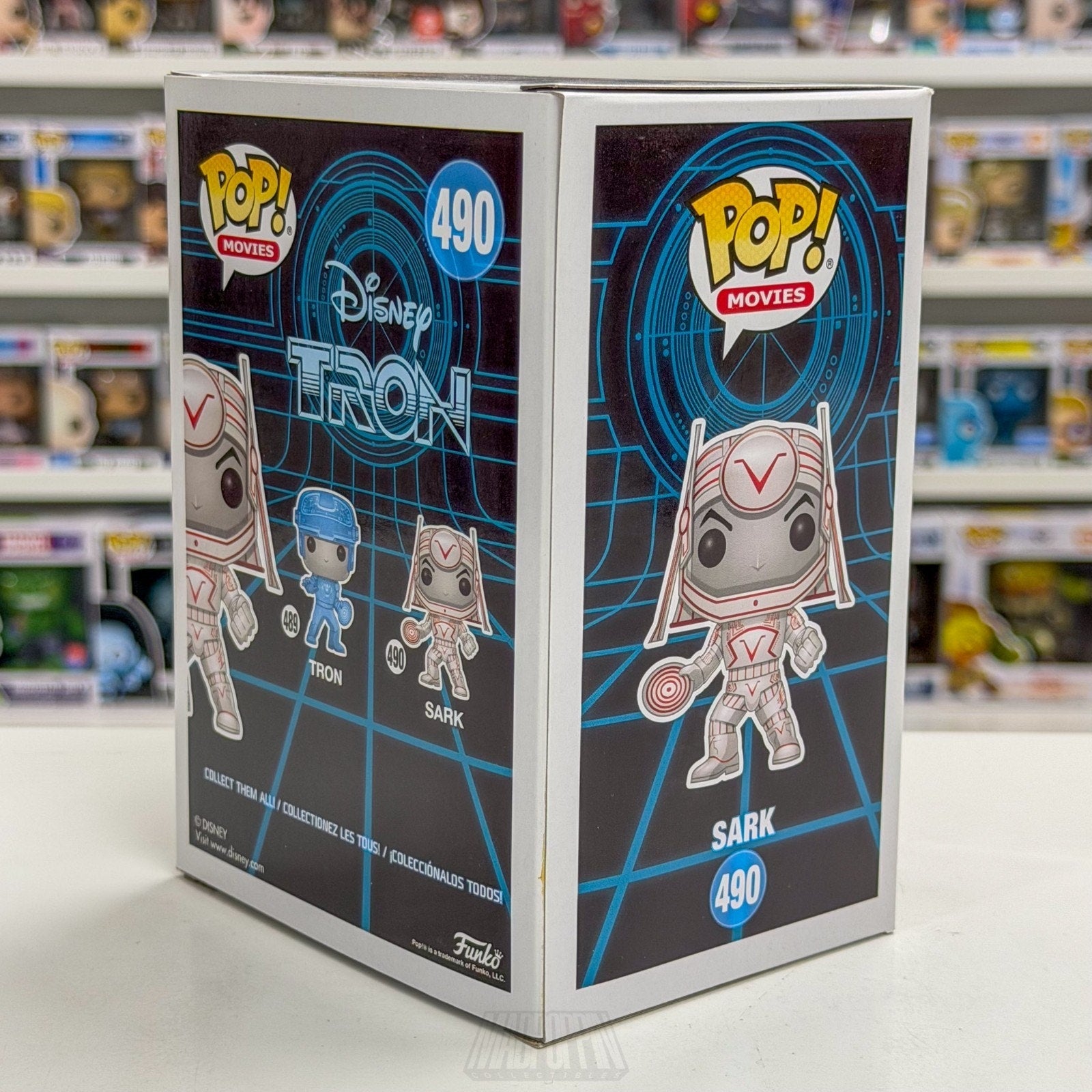 Funko Pop Movies Disney Tron Sark Glow in the Dark 490 Sci-Fi Game Vinyl Figure