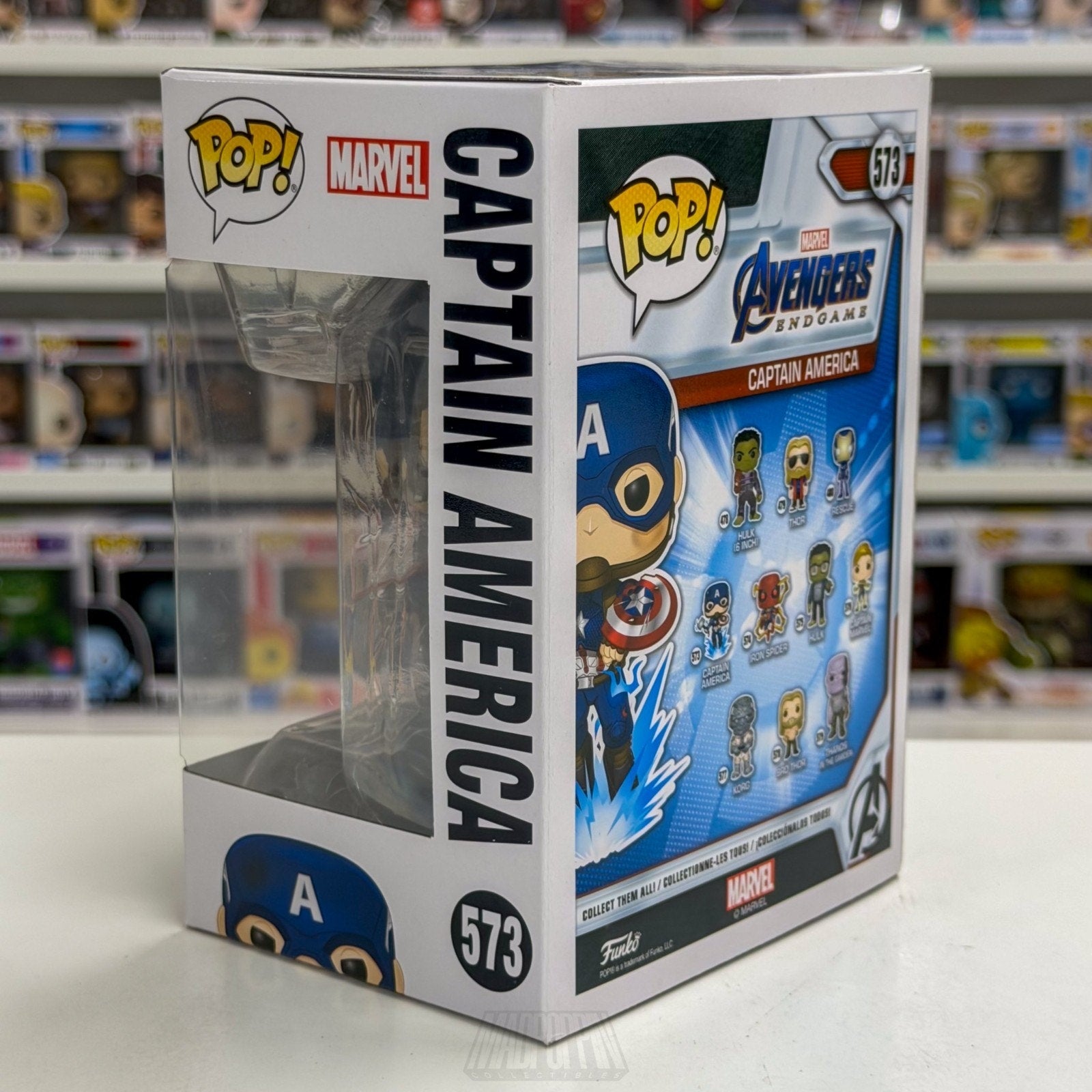 Funko Pop Marvel Avengers Endgame Captain America Mjolnir Broken Shield 573 Toy
