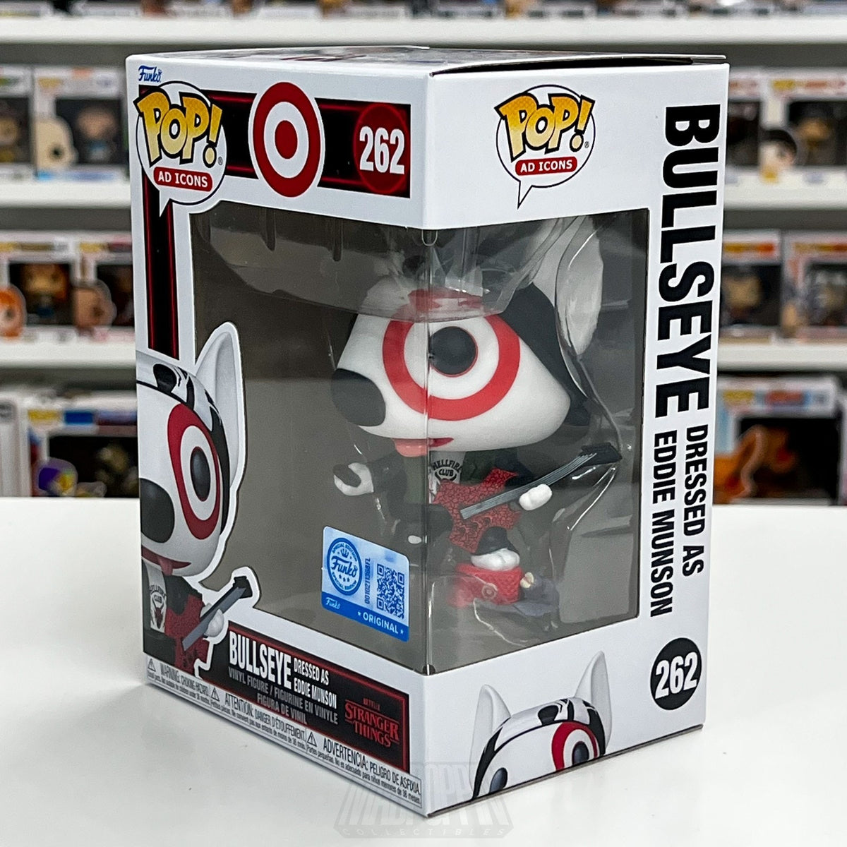 Funko Pop Ad Icons Target Stranger Things Bullseye As Eddie Munson 262 Toy Vinyl