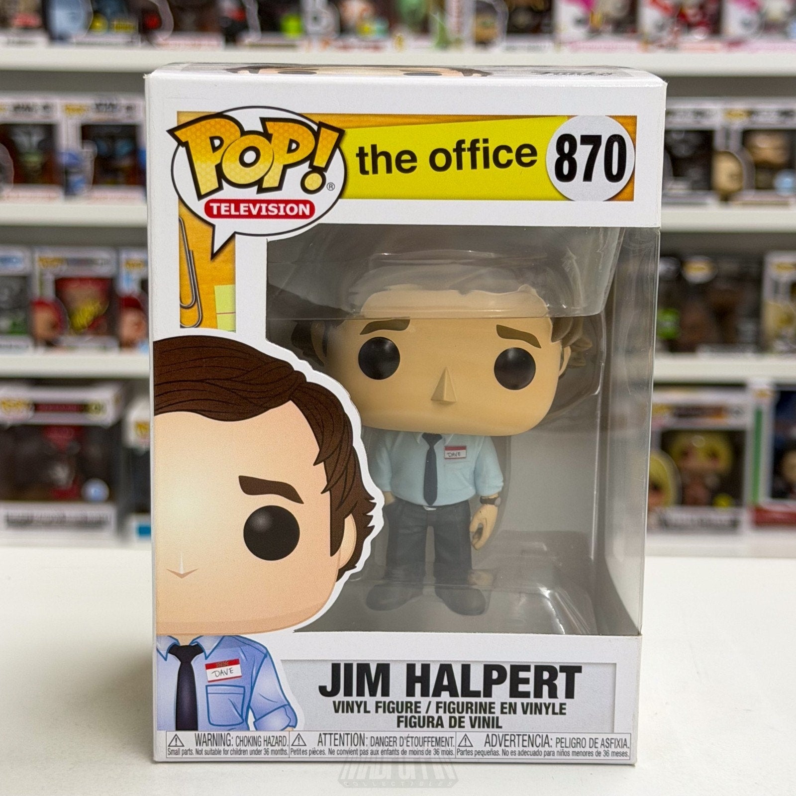 Funko Pop TV The Office Jim Halpert 870 Dunder Mifflin Salesman Toy Vinyl Figure