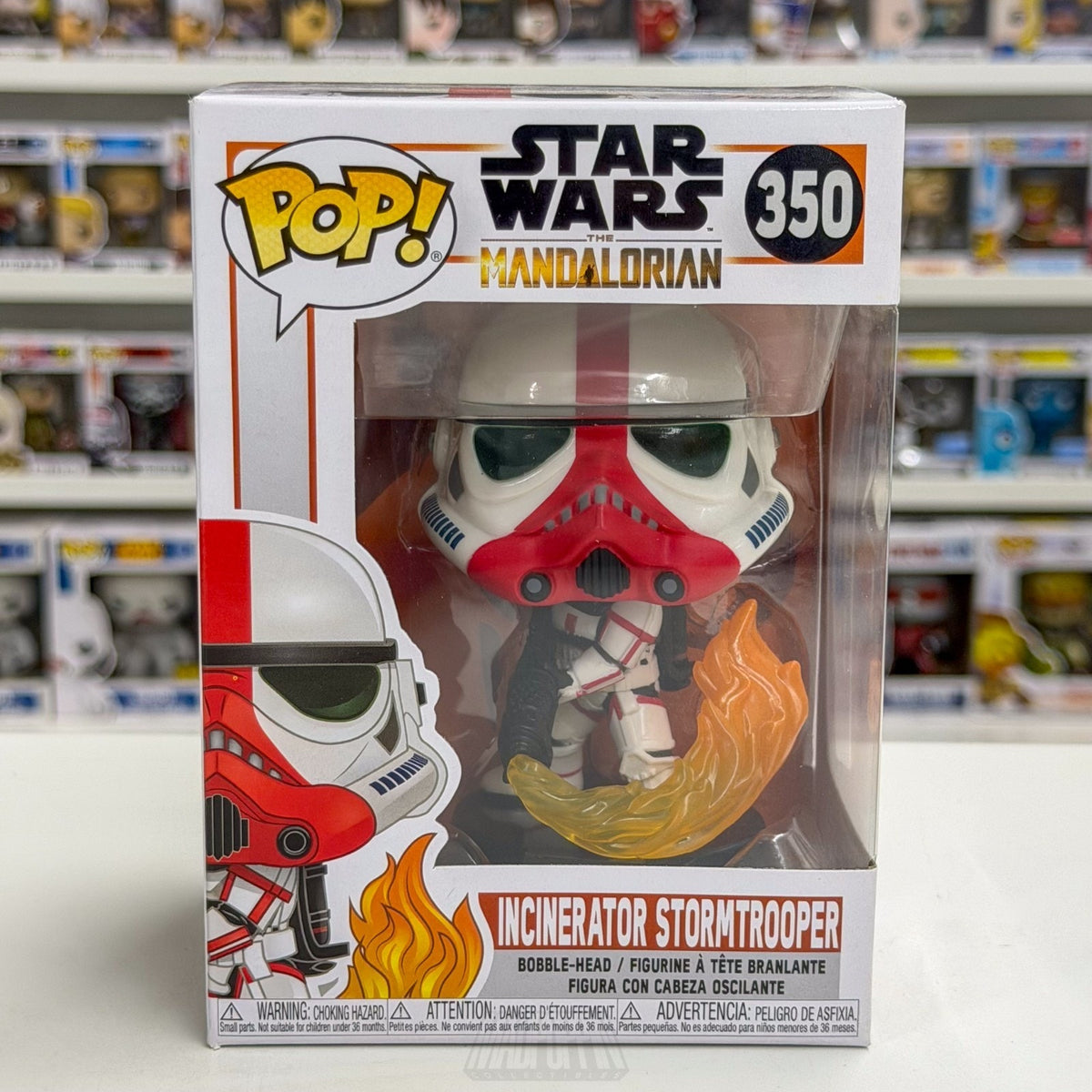 Funko Pop Star Wars Mandalorian Incinerator Stormtrooper 350 Toy Vinyl Figure