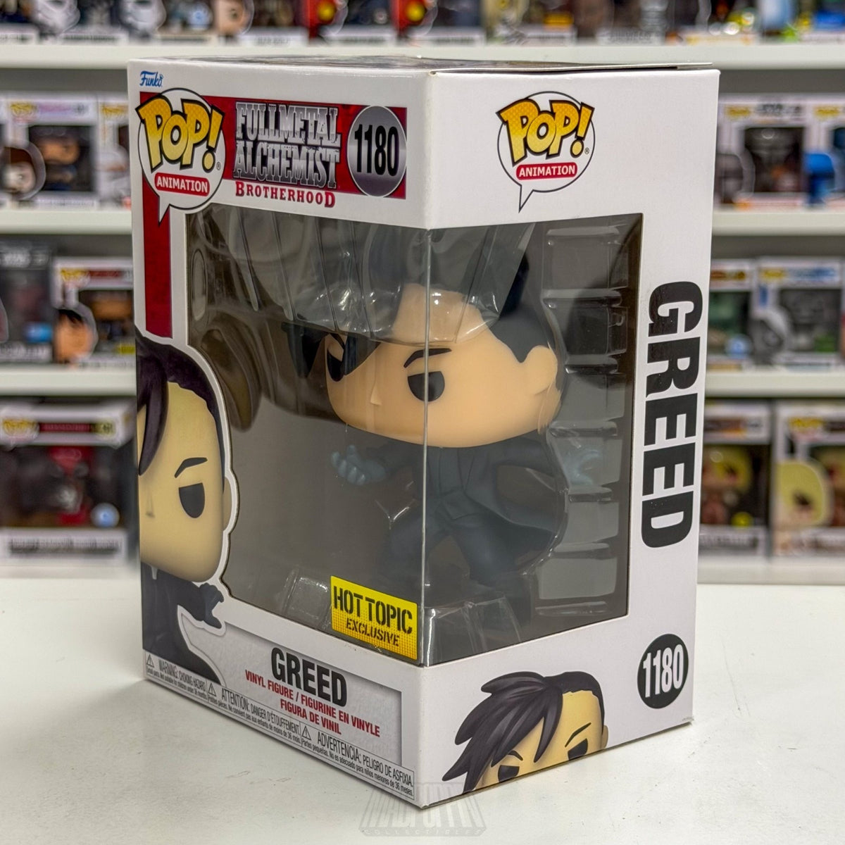 Funko Pop Anime Fullmetal Alchemist Greed Hot Topic 1180 Manga Toy Vinyl Figure