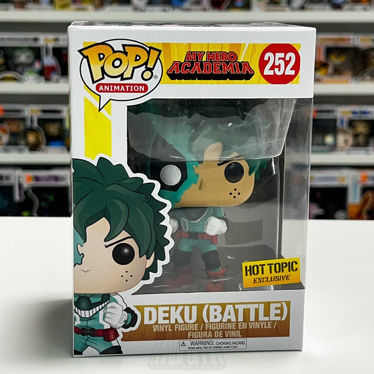 Funko Pop Anime My Hero Academia Deku Battle Hot Topic 252 Izuku Midoria Figure