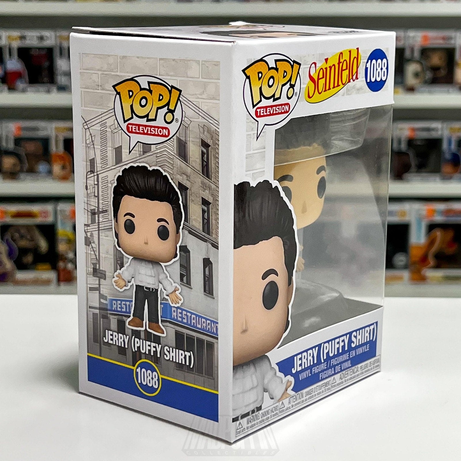 Funko Pop TV Seinfeld Jerry White Puffy Shirt 1088 Comedy Sitcom Vinyl Figure