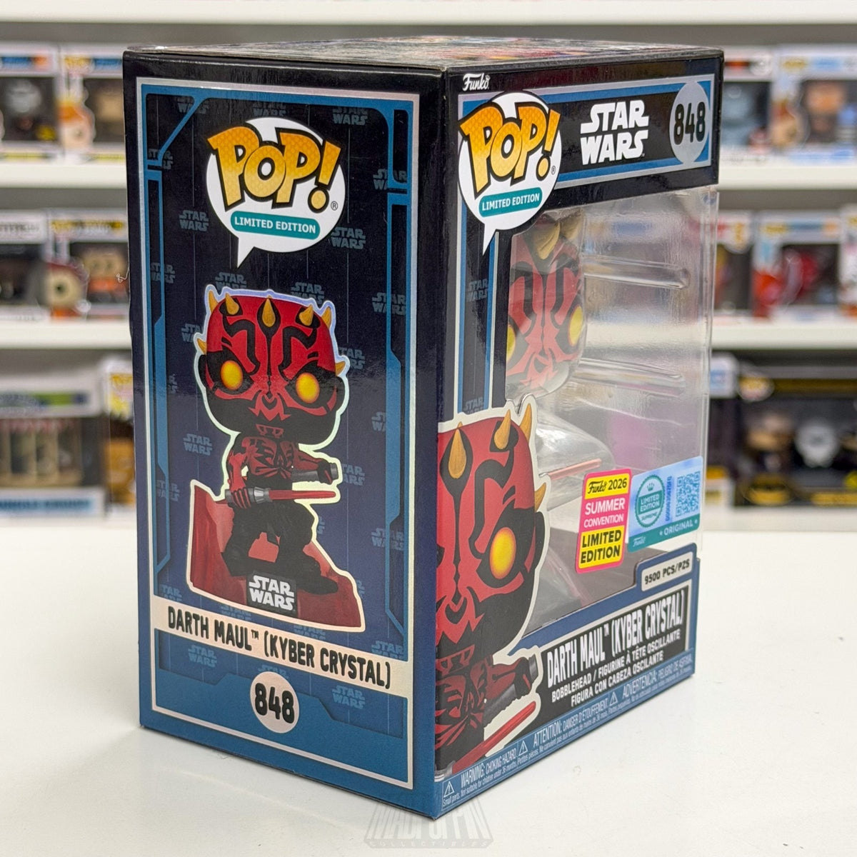 Funko Pop Star Wars Darth Maul Kyber Crystal SDCC Limited 848 Sith Vinyl Figure
