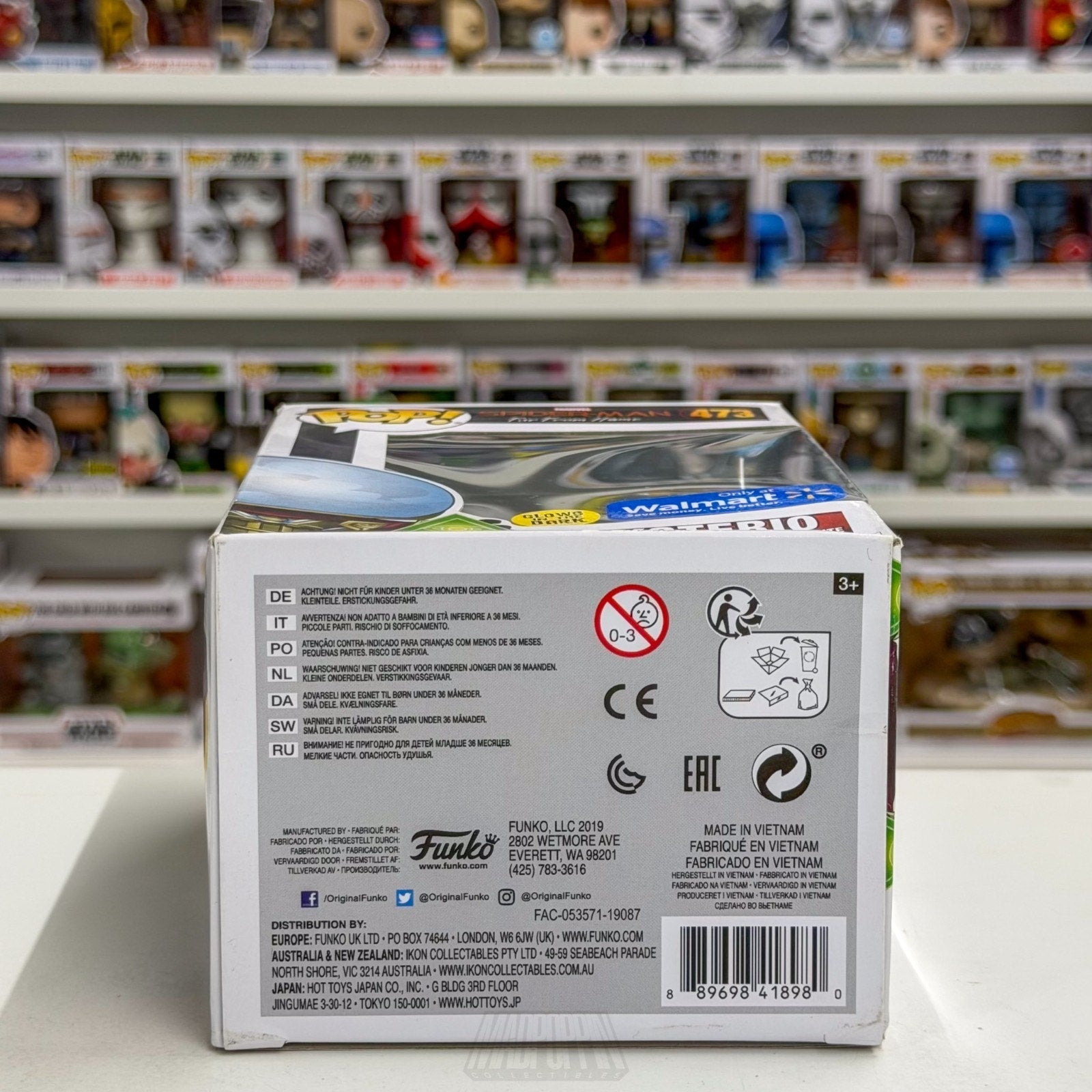 Funko Pop Marvel Spider-Man Far From Home Mysterio Glow Walmart 473 Vinyl Figure